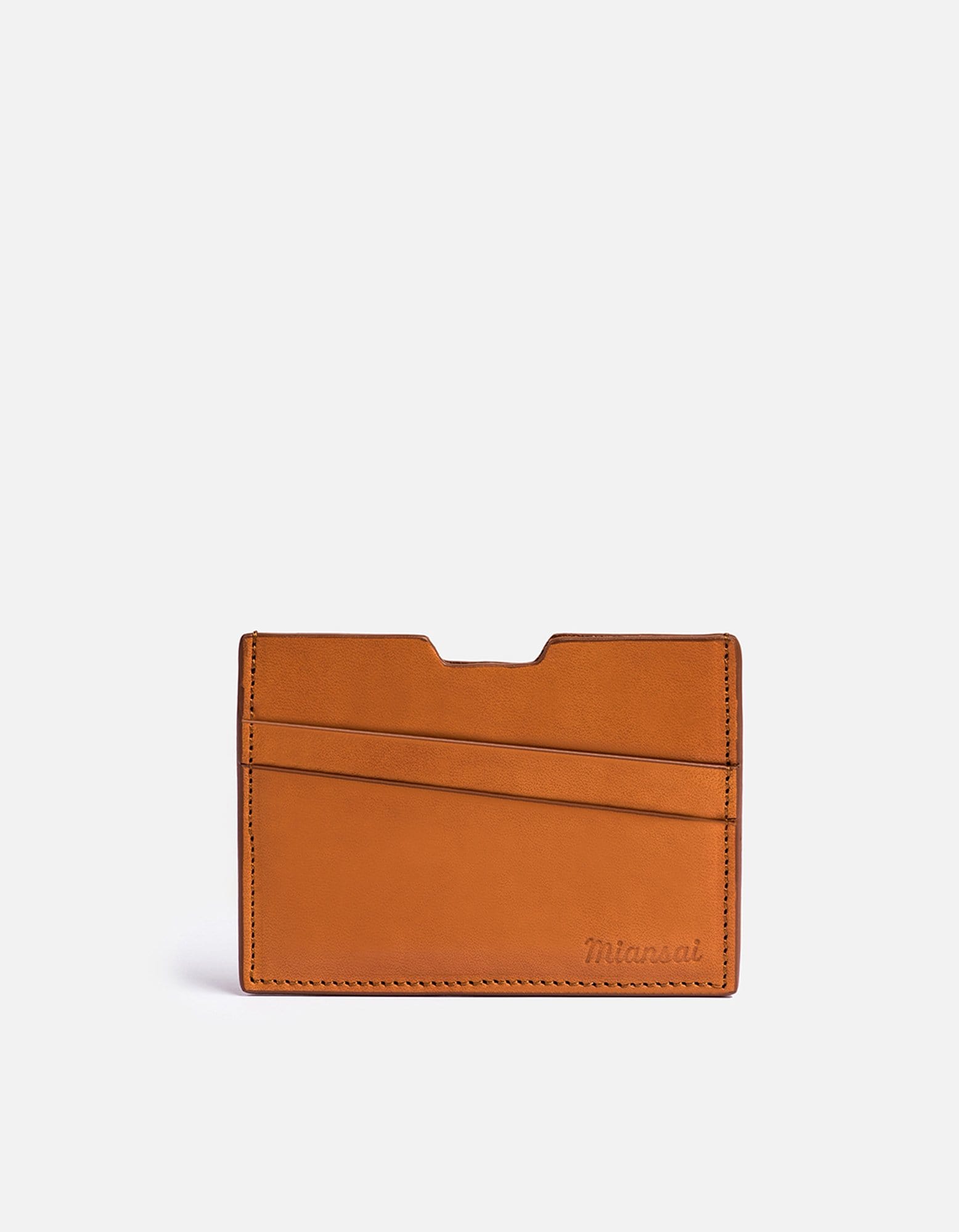 Modern Slim Leather Cardholder for Men & Women - Vintage Cognac Brown RFID Blocking Minimalist Wallet - Perfect for Travel, Business & Everyday Use