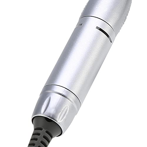 Portable Electric Nail Drill Pen - Professional Manicure & Pedicure Kit for Home & Salon Use (Silver)