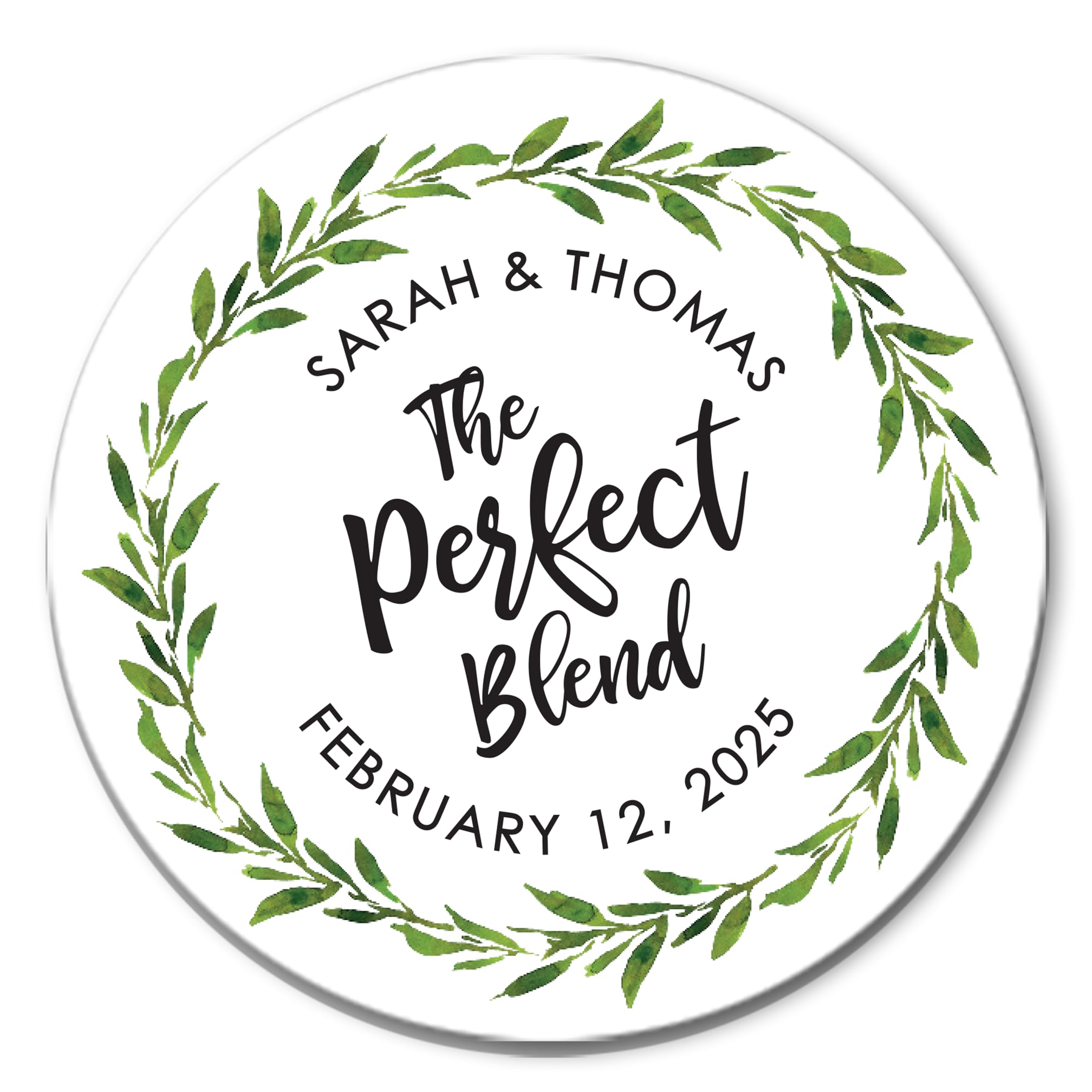 Premium Greenery & Coffee Themed Stickers - Perfect for Baby Showers, Weddings, and Party Favors - Waterproof Vinyl Decals for Cups, Gifts, and DIY Crafts