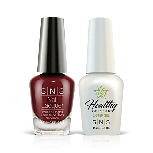 SNS Nails Duo Set - Nail Polish & UV Gel Kit for Long-Lasting Manicures - Perfect for Home Nail Art, Salon Use, and DIY Beauty Enthusiasts - Shade #BOS23