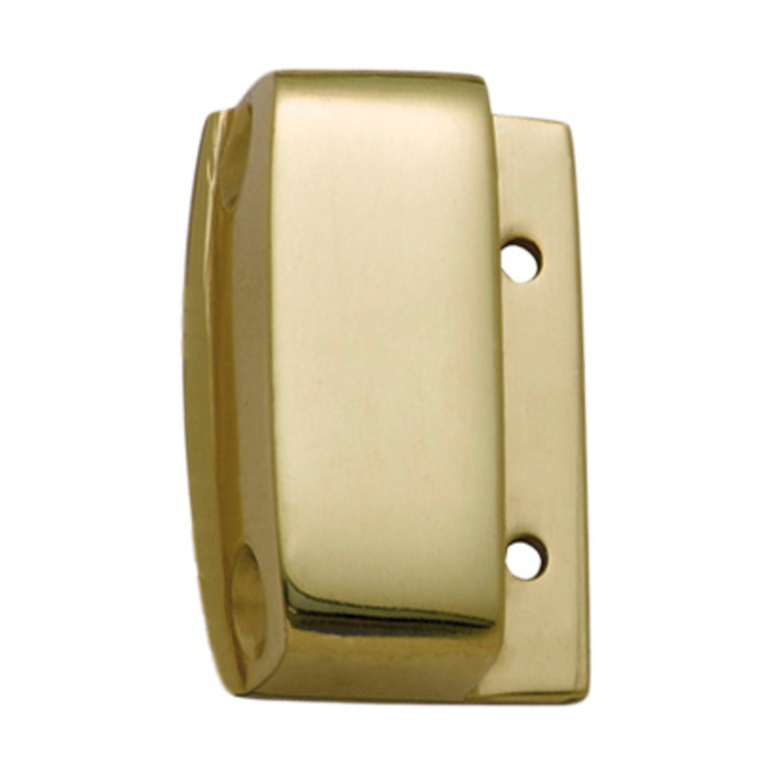 2065 Screen Door Latch Box Keeper - Polished Brass, H43xW28mm - Secure & Durable Screen Door Lock for Patio, Porch & Home Security