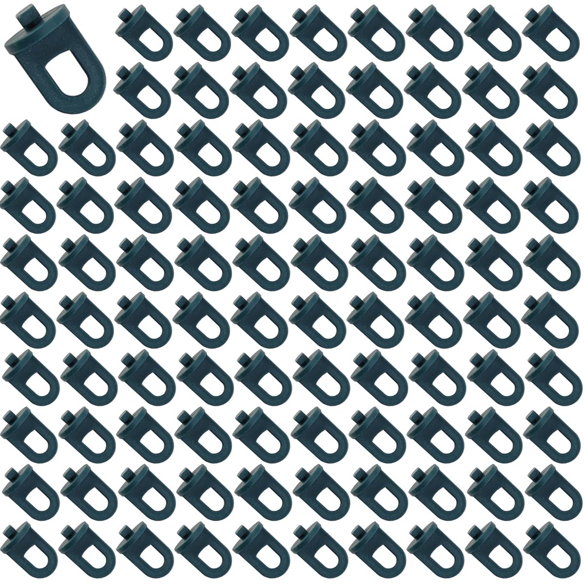 GXXMEI 100PCS Greenhouse Twist Clips - Heavy Duty Plant Hooks for Aluminium Greenhouse, Garden Hangers for Insulation & Plant Support - Perfect for Tomato Vines, Cucumber Plants & Greenhouse Accessories