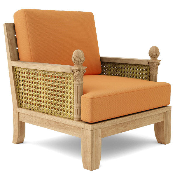 Premium Luxe Deep Seating Armchair - Modern Comfortable Lounge Chair for Living Room, Patio & Outdoor Relaxation - Perfect for Home Decor & Cozy Reading Nook
