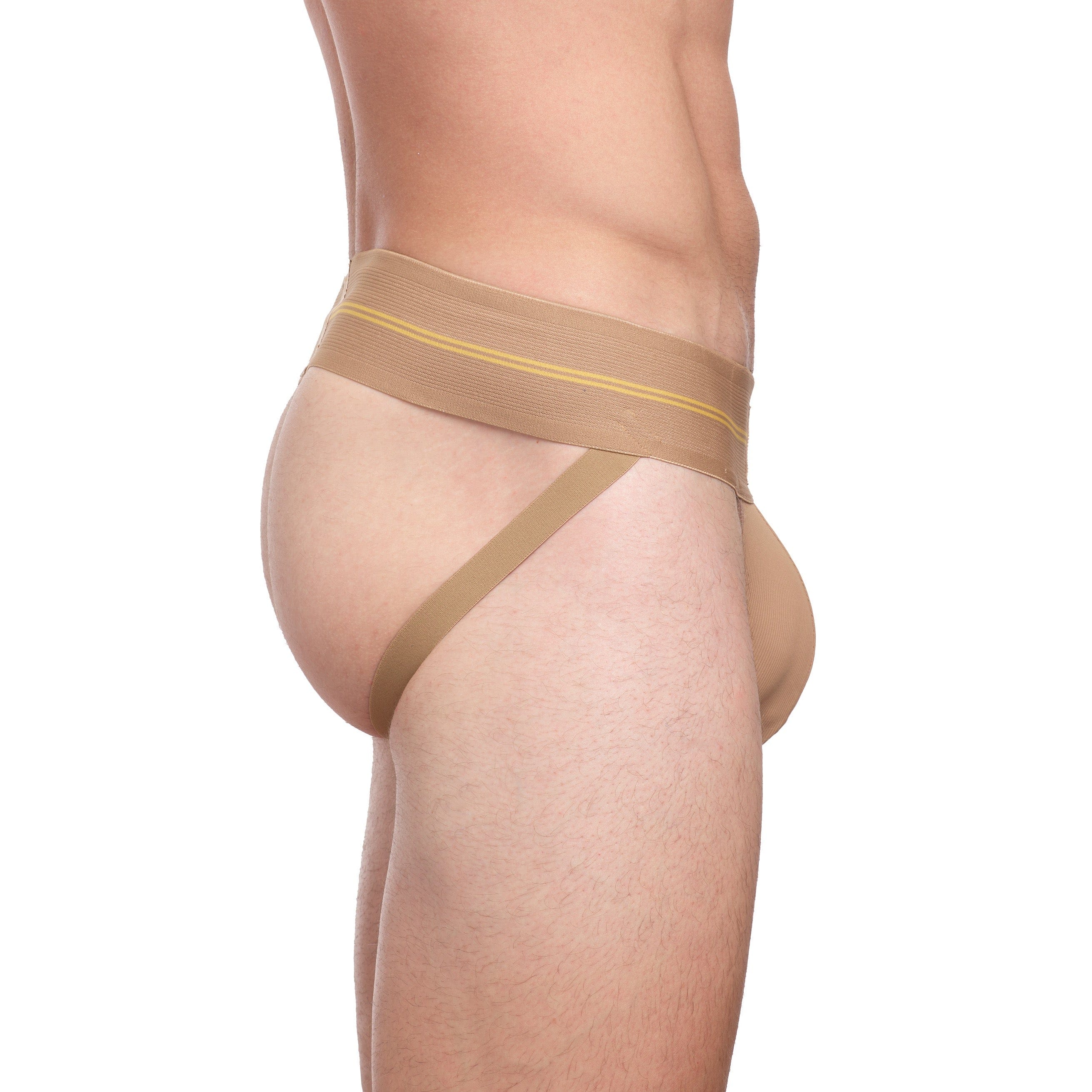 Performance Rib Jock Tan - High-Quality Athletic Support for Running, Gym & Sports | Comfortable & Breathable for Active Lifestyles