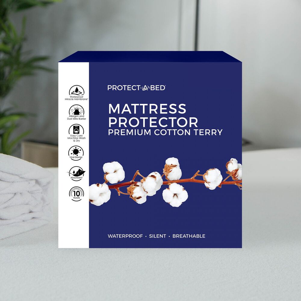 Premium Mattress Protector - Waterproof, Hypoallergenic & Breathable Bed Cover for Allergy Relief & Spill Protection - Perfect for Kids, Pets & Sensitive Sleepers
