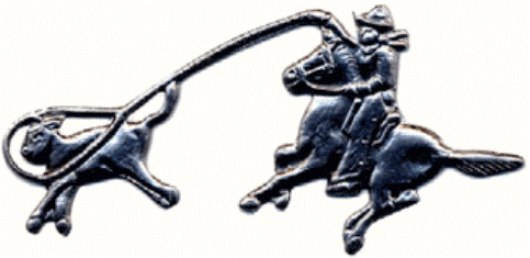Premium Metal Stamping Pressed Steel Rodeo Cowboy Rider Charm - .020