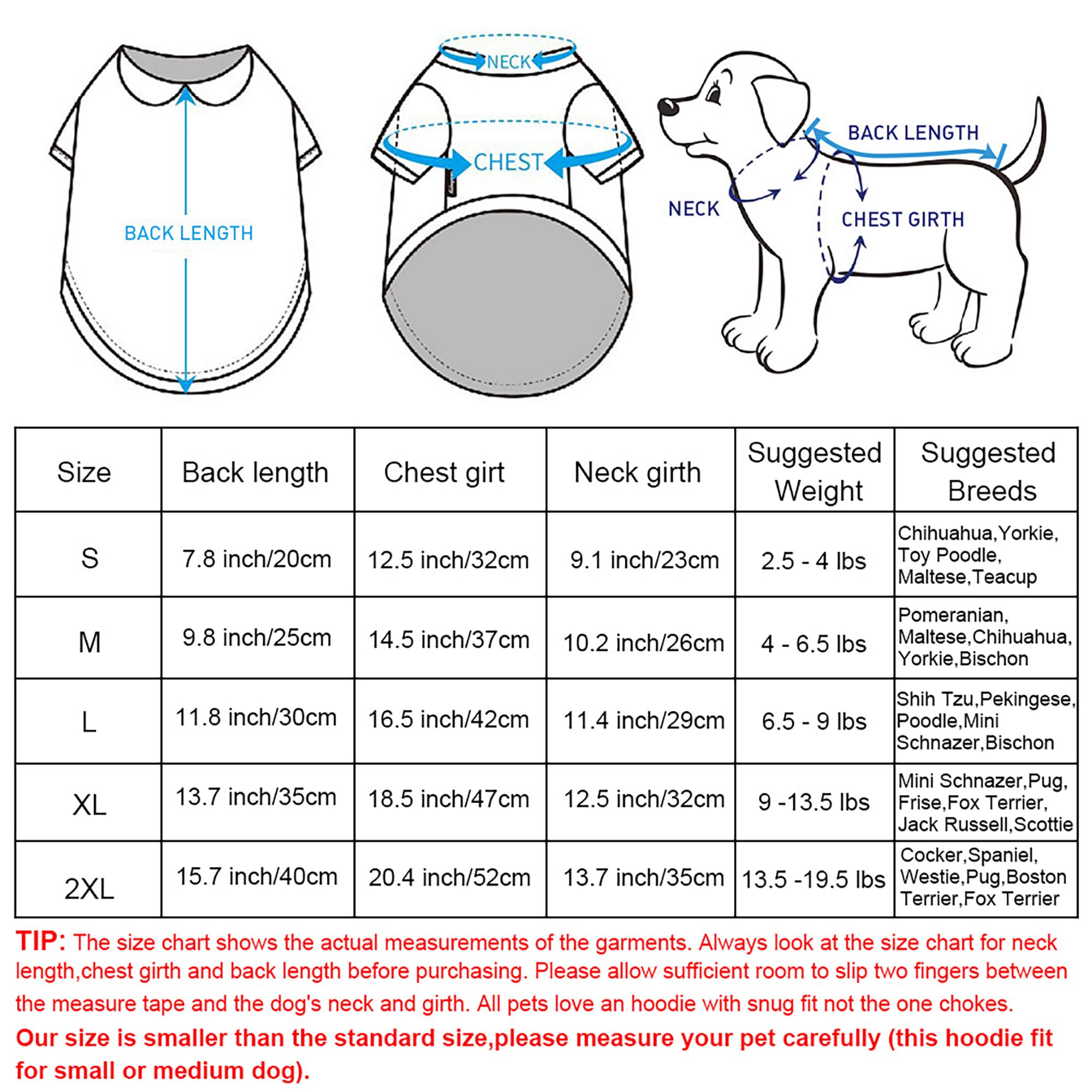 Small Dog Pajamas for Girls - Warm Long Sleeve Onesie Outfit for Puppy Playtime