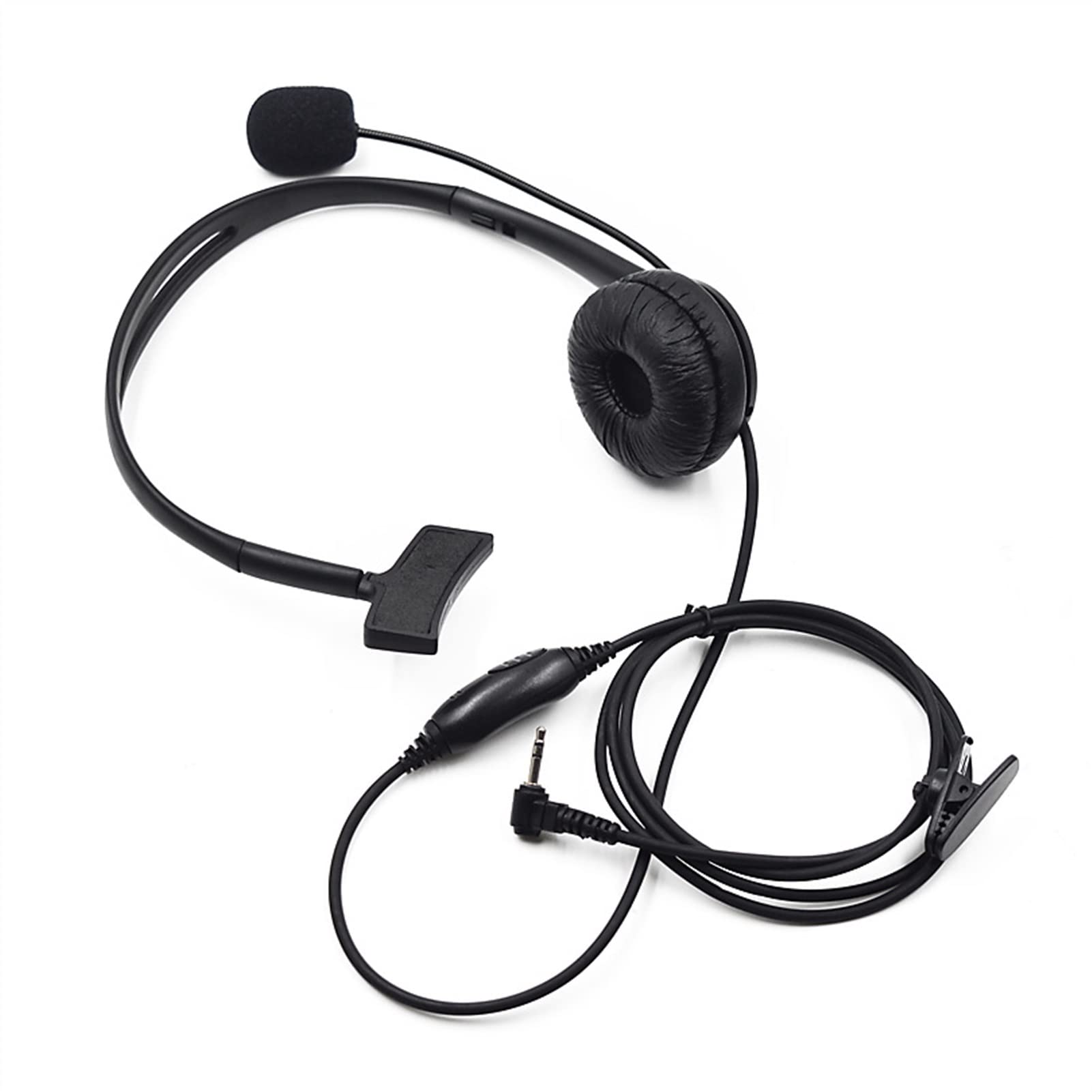 ARSMI 1 Pin Arm Microphone Earpiece Headset with PTT Button - Compatible with Motorola Walkie-Talkies - Portable Two-Way Radio Communication for Security, Construction & Outdoor Adventures