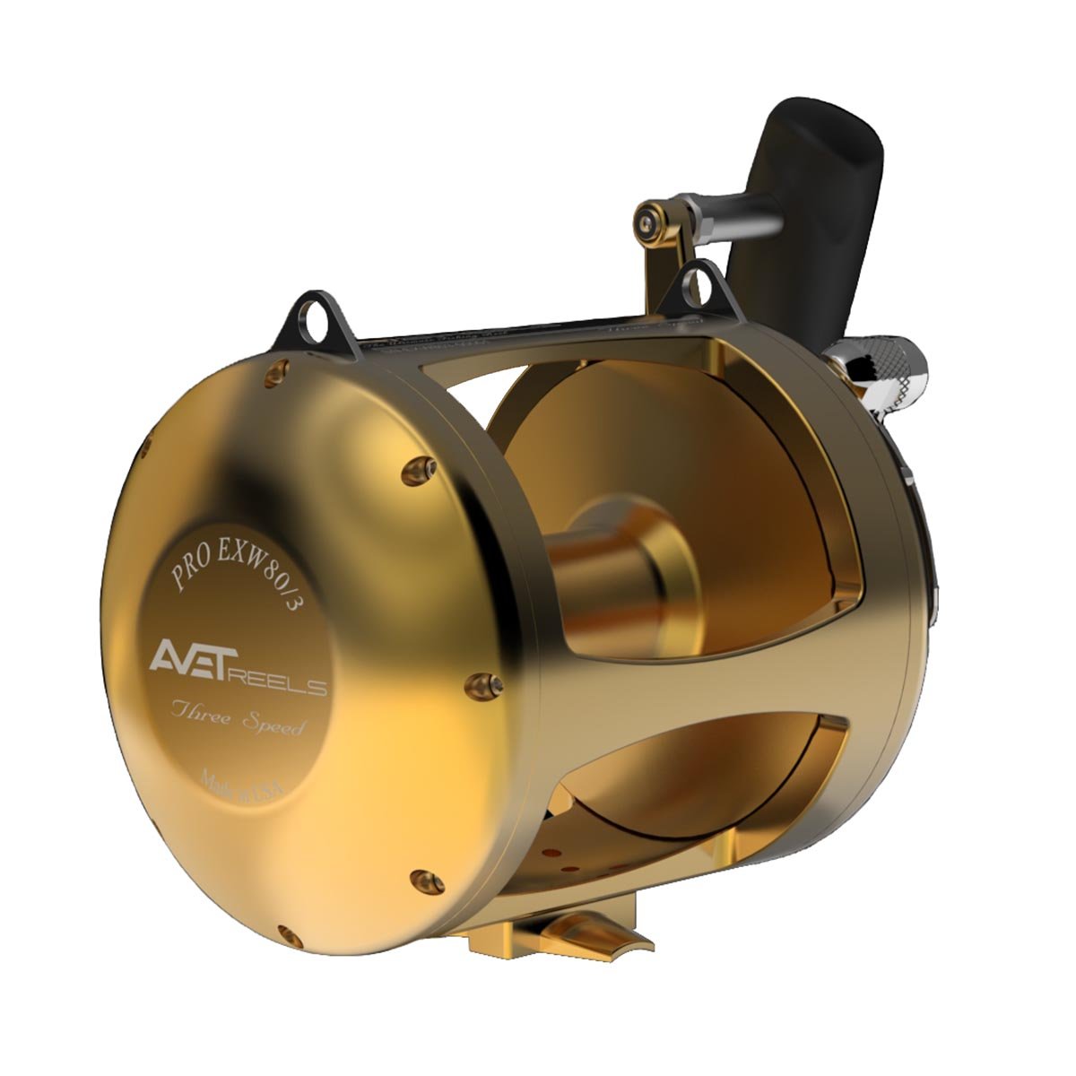 Avet Pro EXW 80/3 Wide 3-Speed Fishing Reel - Saltwater & Big Game Fishing Reel for Offshore Trolling & Deep Sea Angling