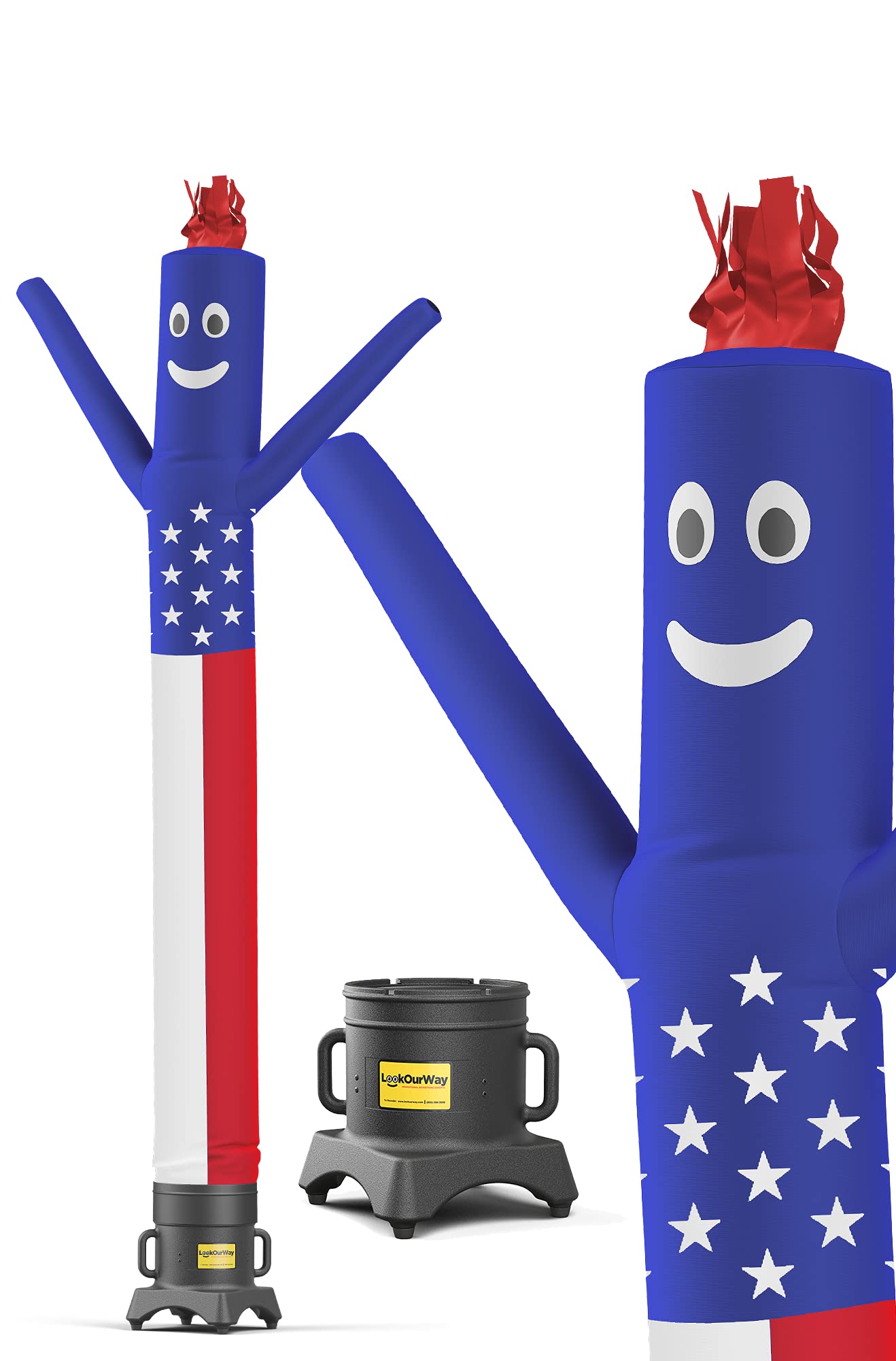 10-Ft Tall Inflatable Air Dancer Tube Man with Blower - Complete Outdoor Advertising Set for Car Dealerships, Grand Openings & Events