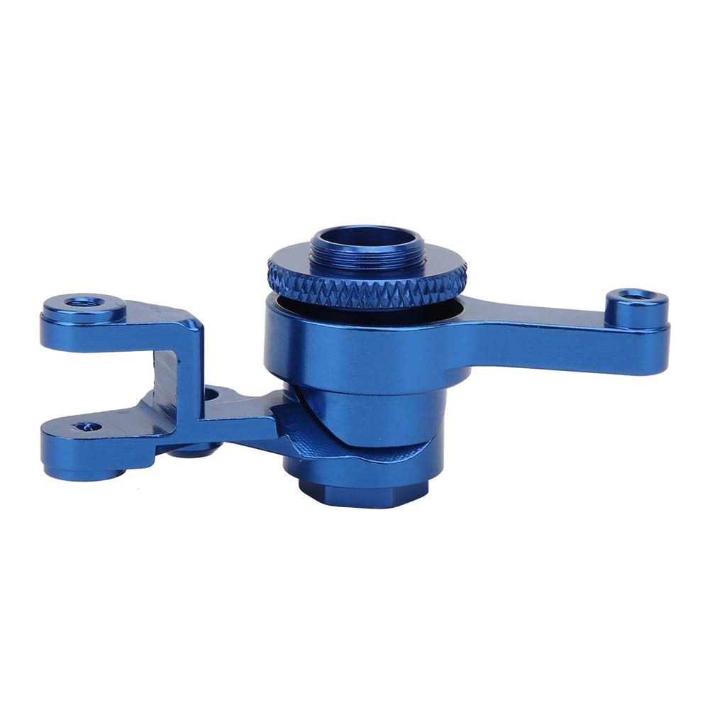 High-Quality Aluminum Alloy RC Steering Components with Spring for 1/10 Scale RC Trucks - Navy Blue Upgrade Parts | Perfect for Off-Road Racing and RC Car Customization
