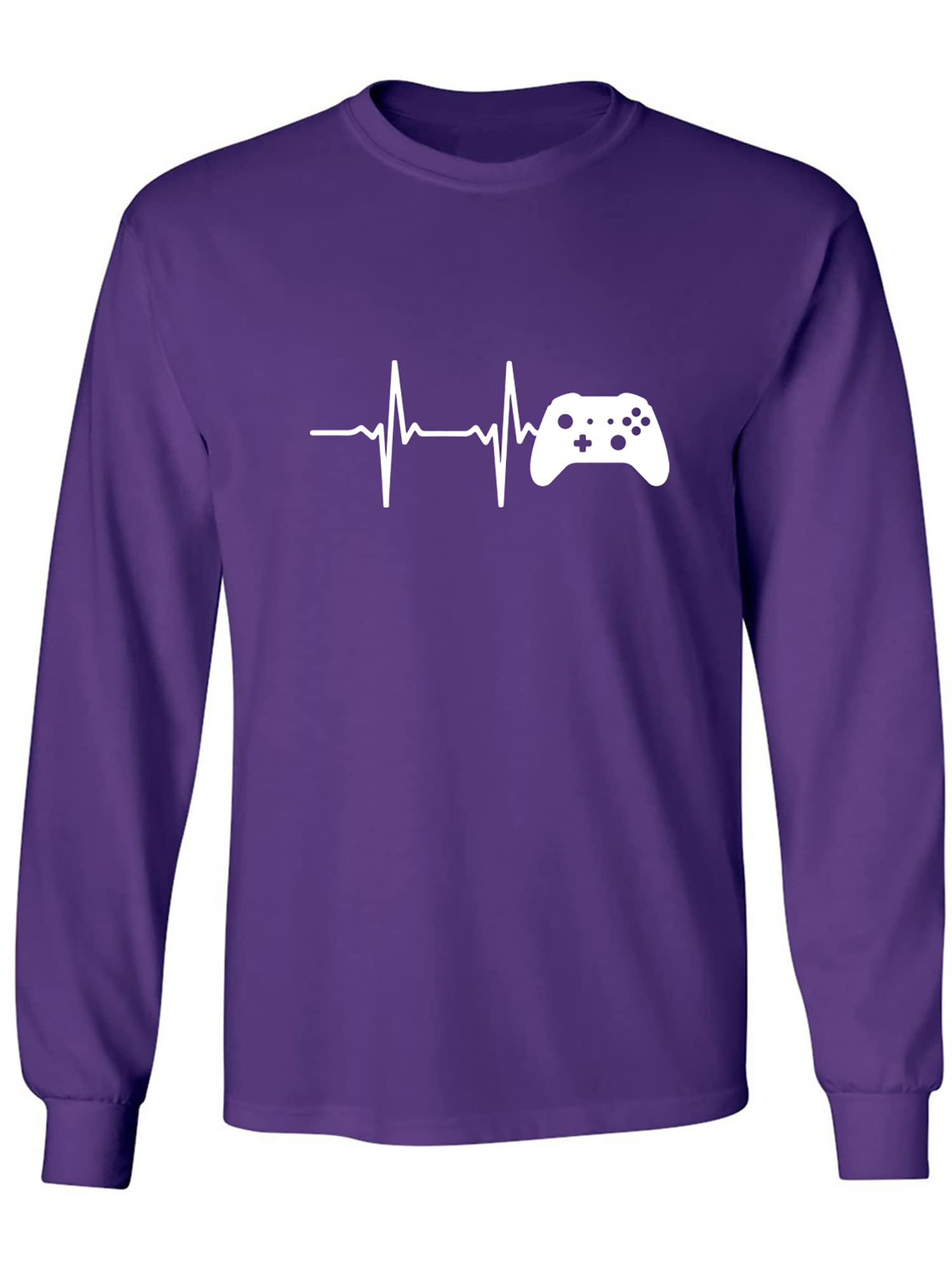 Heartbeat of a Gamer 2 - Premium Adult Long Sleeve T-Shirt for Men & Women | Comfortable Gaming Shirt for Casual Wear, Esports Events & Gamer Lifestyle