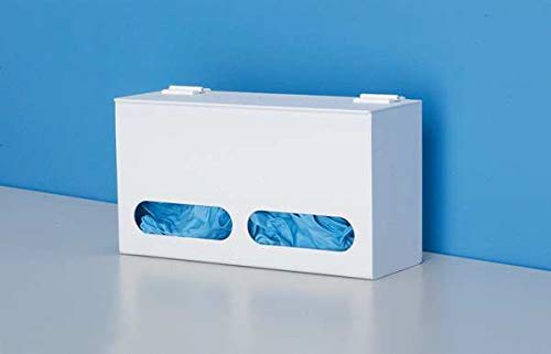 Bulk Glove Dispenser with 2 Compartments - Heavy Duty Wall Mounted Glove Box for Medical, Food Service & Industrial Use