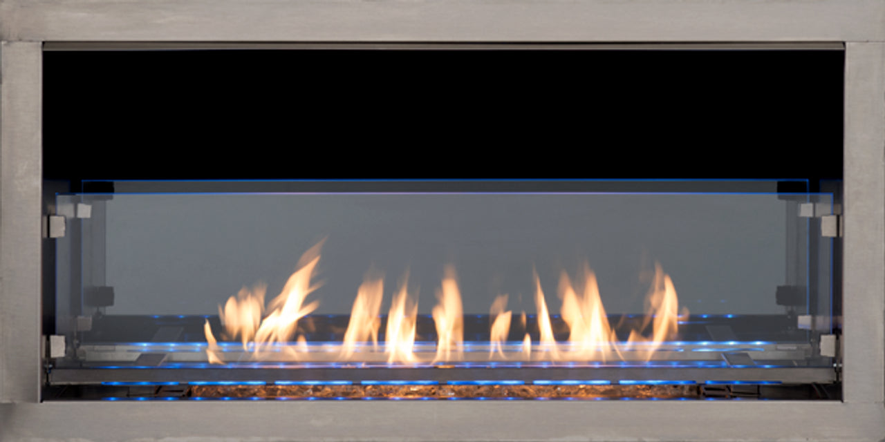 72 Inch Linear Vent-Free Outdoor Gas Fireplace - VRE4672 | Perfect for Patio, Deck, and Backyard Gatherings