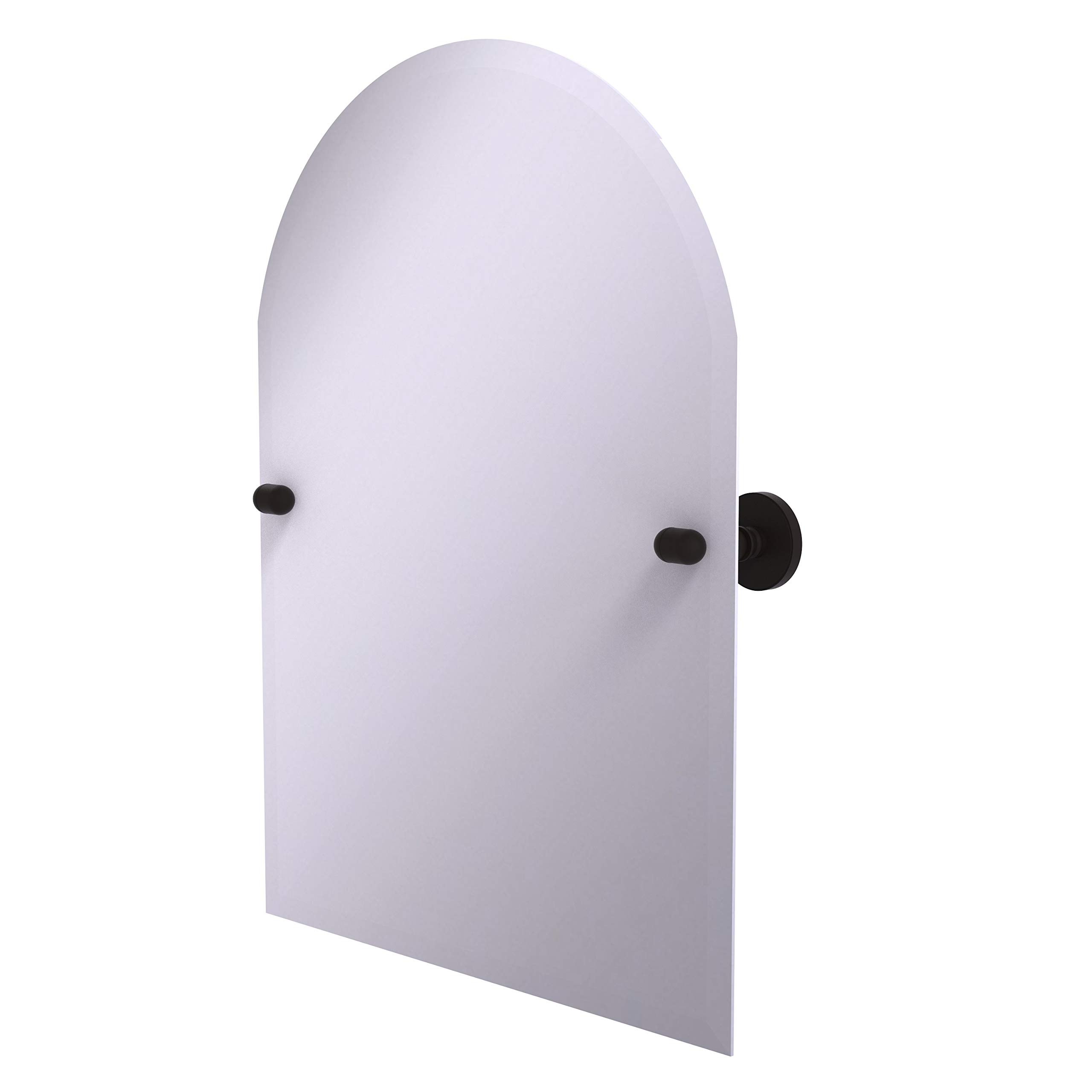 Allied Brass TA-94 Frameless Arched Top Tilt Beveled Edge Wall Mirror in Oil Rubbed Bronze - Perfect for Bathroom Vanity, Bedroom Decor & Entryway Elegance