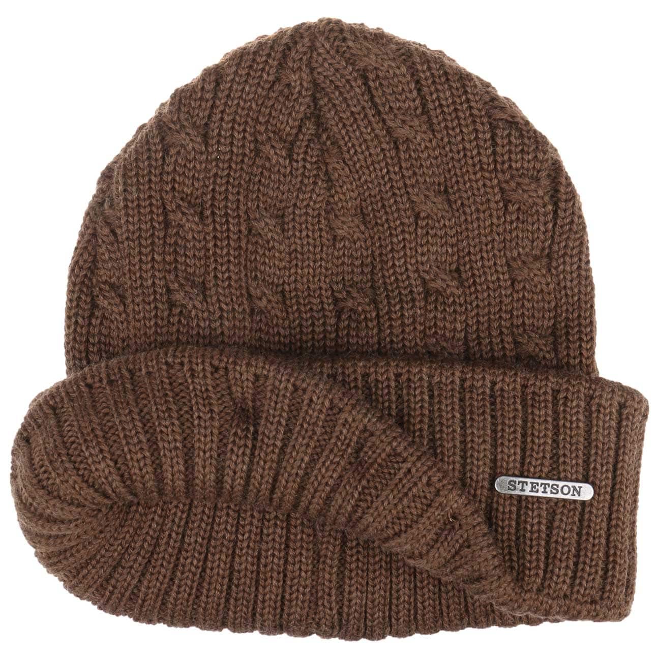Stetson Georgia Wool Knit Hat with Cuff - Warm Winter Beanie for Men & Women - Perfect for Skiing, Hiking, and Outdoor Activities