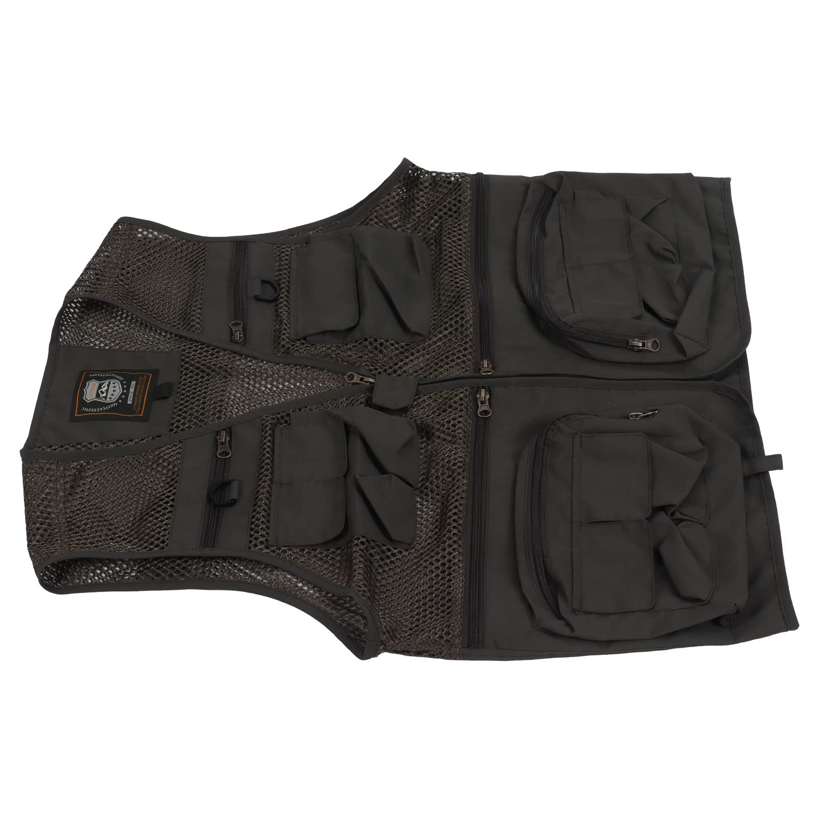 Eulbevoli Men's Photography Waistcoat - Breathable Quick-Dry Fishing Vest with Zipper Closure for Cycling, Hiking & Outdoor Photography
