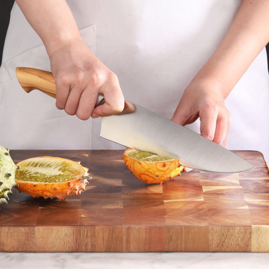 Cangshan OLIV Series 501561 8-Inch Chef Knife - Premium Swedish 14C28N Forged Steel Blade - Professional Kitchen Knife for Slicing, Dicing & Chopping - Perfect for Home Cooks & Professional Chefs