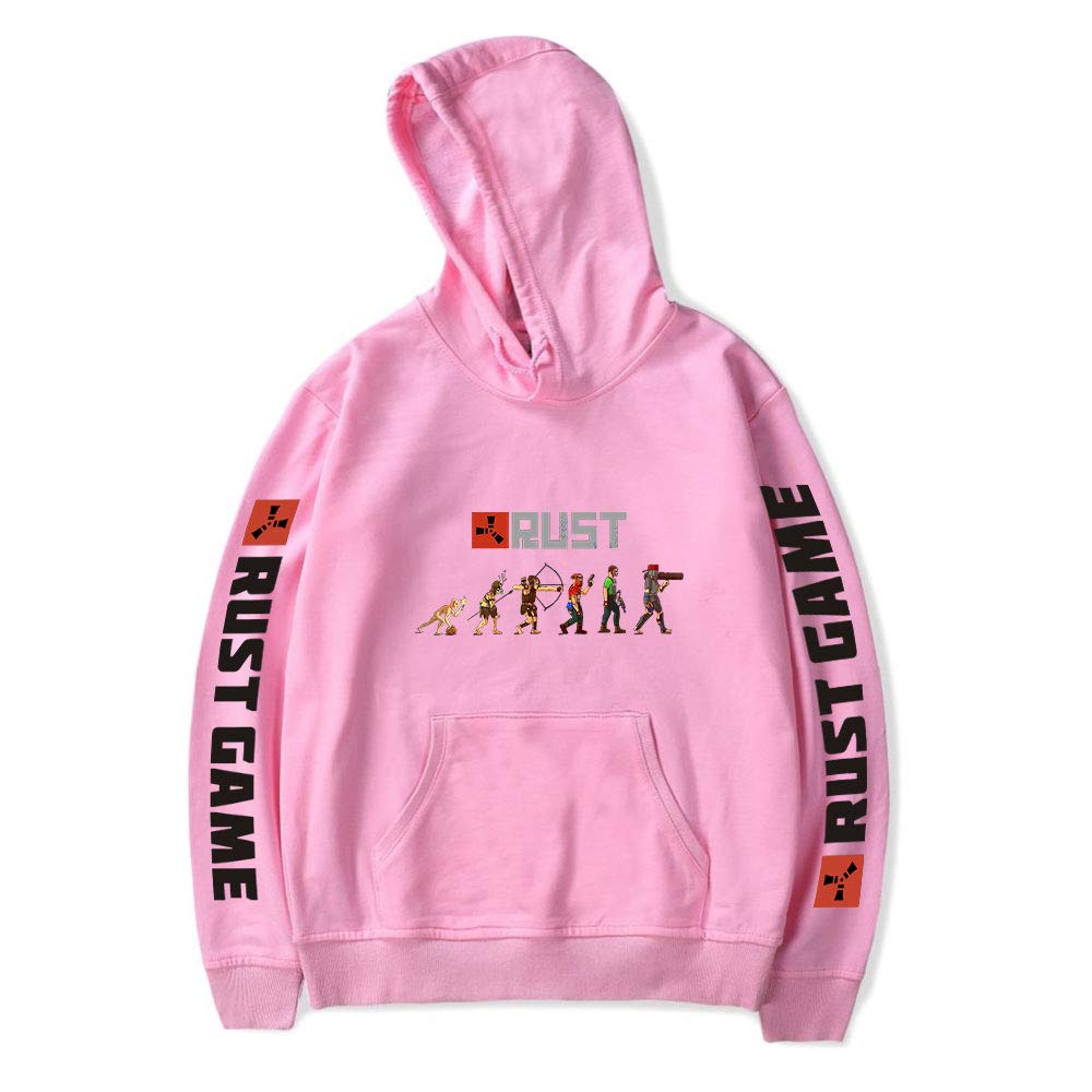 Unizka Rust Game Hoodie - Casual Hip Hop Streetwear Pullover, Thin Tracksuit Sweatshirts for Merch Game Lovers, Perfect for Gaming Nights and Urban Street Style