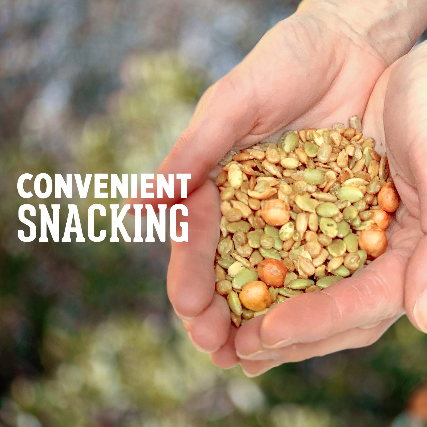 DAVID Seeds Sea Salt Energy-Packed Snack Mix, 5 Oz (Pack of 8) | High Protein Trail Mix for Hiking, Gym & Office Snacks | Healthy Nuts & Seeds Snack for Energy Boost