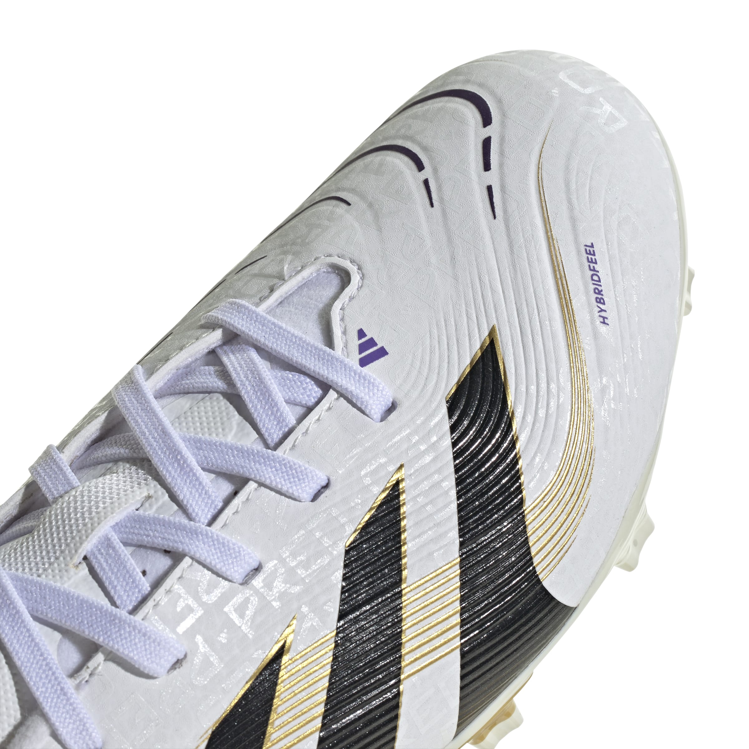 Adidas Predator League FG/MG Junior Football Boots for Kids - White/Core Black/Gold Metallic - Firm Ground & Multi-Ground Soccer Cleats for Youth Players - Perfect for Training and Matches