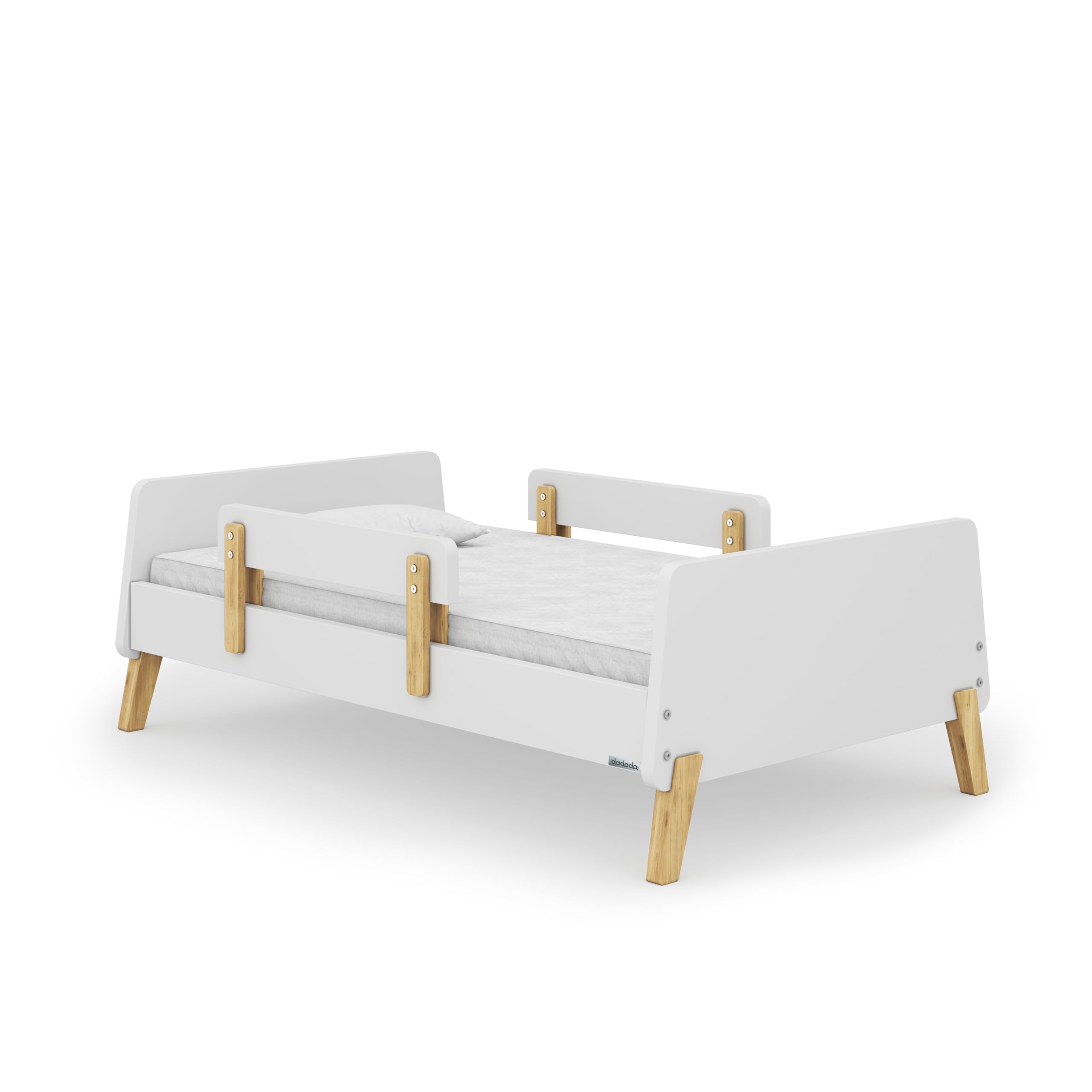 **Muse Toddler Bed with Removable Rails – Safe & Modern Kids Bed Set Fits Standard Crib Mattress (55.15