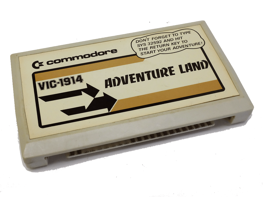 Commodore VIC-20 1914 Adventure Land Retro Game Cartridge - Classic Gaming for Vintage Computer Enthusiasts & Collectors
