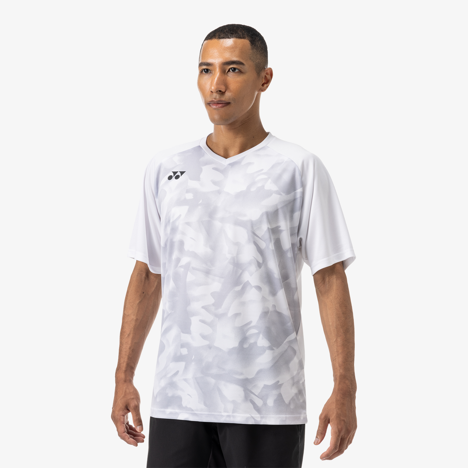 Yonex YM0033 Men's Crew Neck T-Shirt - White | Breathable & Comfortable for Tennis, Running & Casual Wear