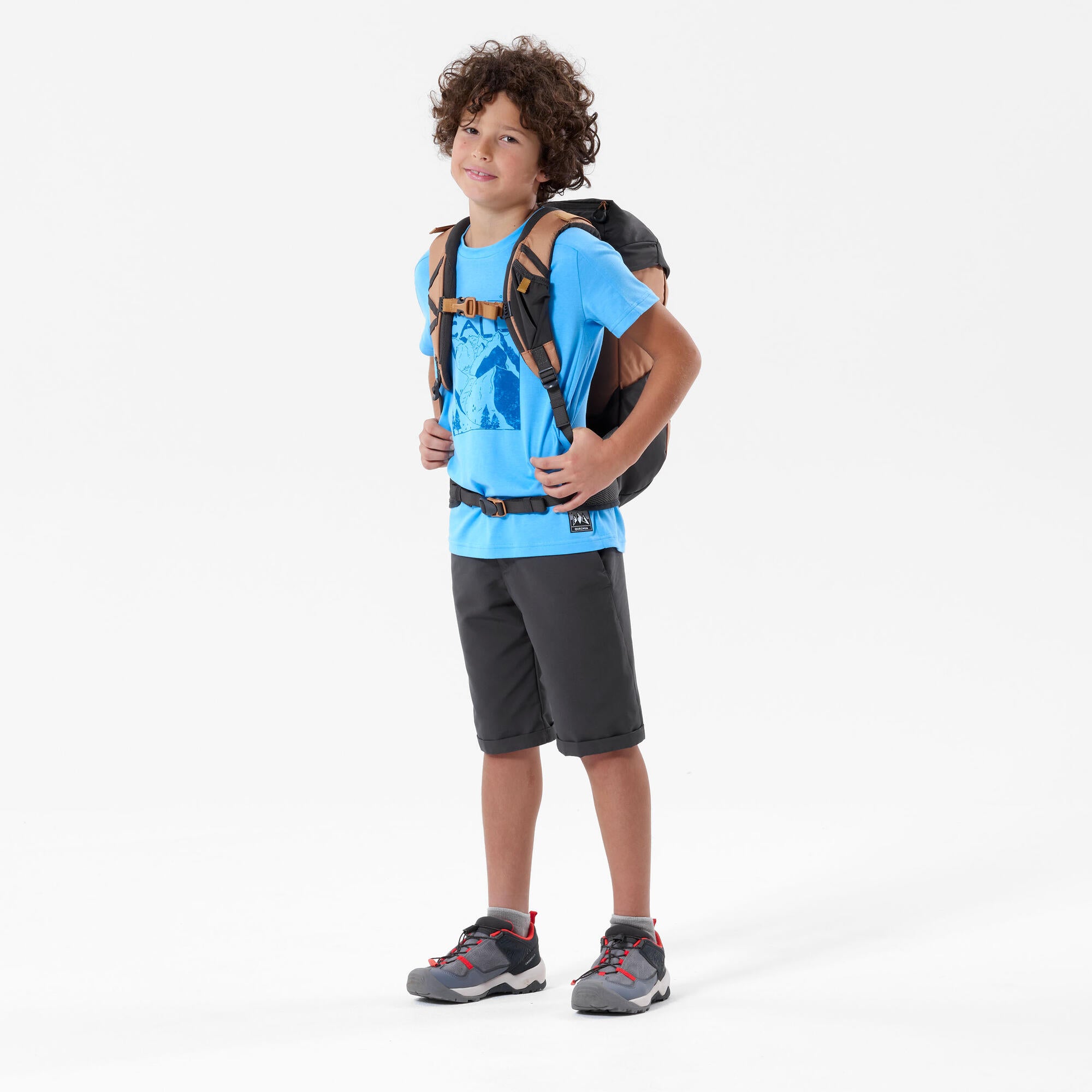 Quechua MH100 Kids' Hiking Shorts for Boys & Girls Ages 7-15 - Lightweight Quick-Dry Outdoor Adventure Shorts for Camping, Hiking & Summer Activities