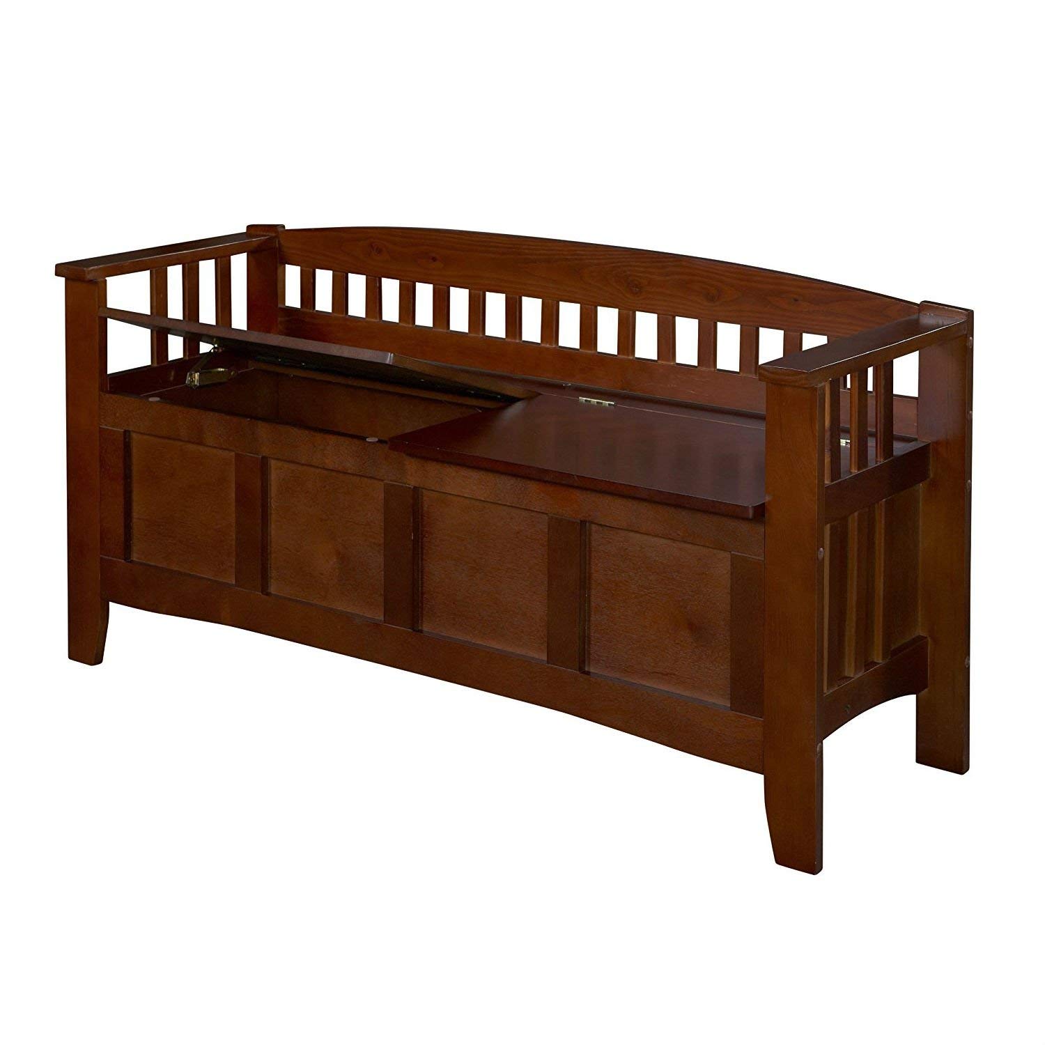 Stylish Storage Accent Bench with Hidden Compartment - Perfect for Entryway, Bedroom & Living Room Organization
