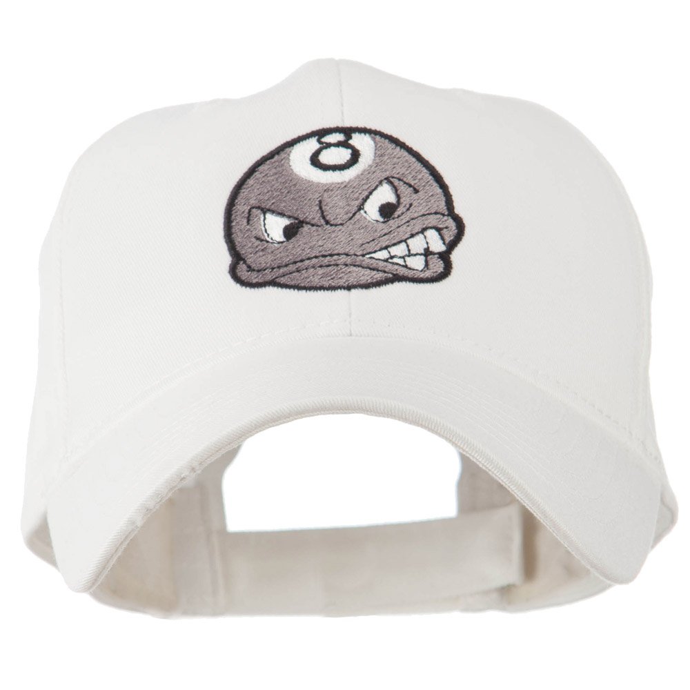 Stylish Billiard 8 Ball Face Embroidery Cap - Premium Snapback Hat for Pool Players & Sports Fans - Perfect for Casual Wear, Gaming Events & Billiard Tournaments