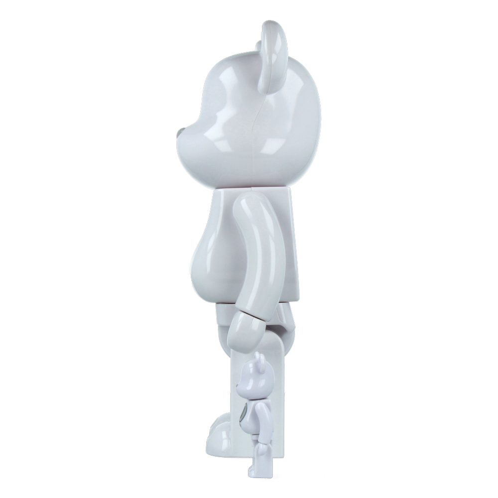 400% + 100% Bearbrick Robert Indiana X Fragment Design White Limited Edition Collectible Art Toy - Perfect for Home Display, Office Decor, and Gift Giving