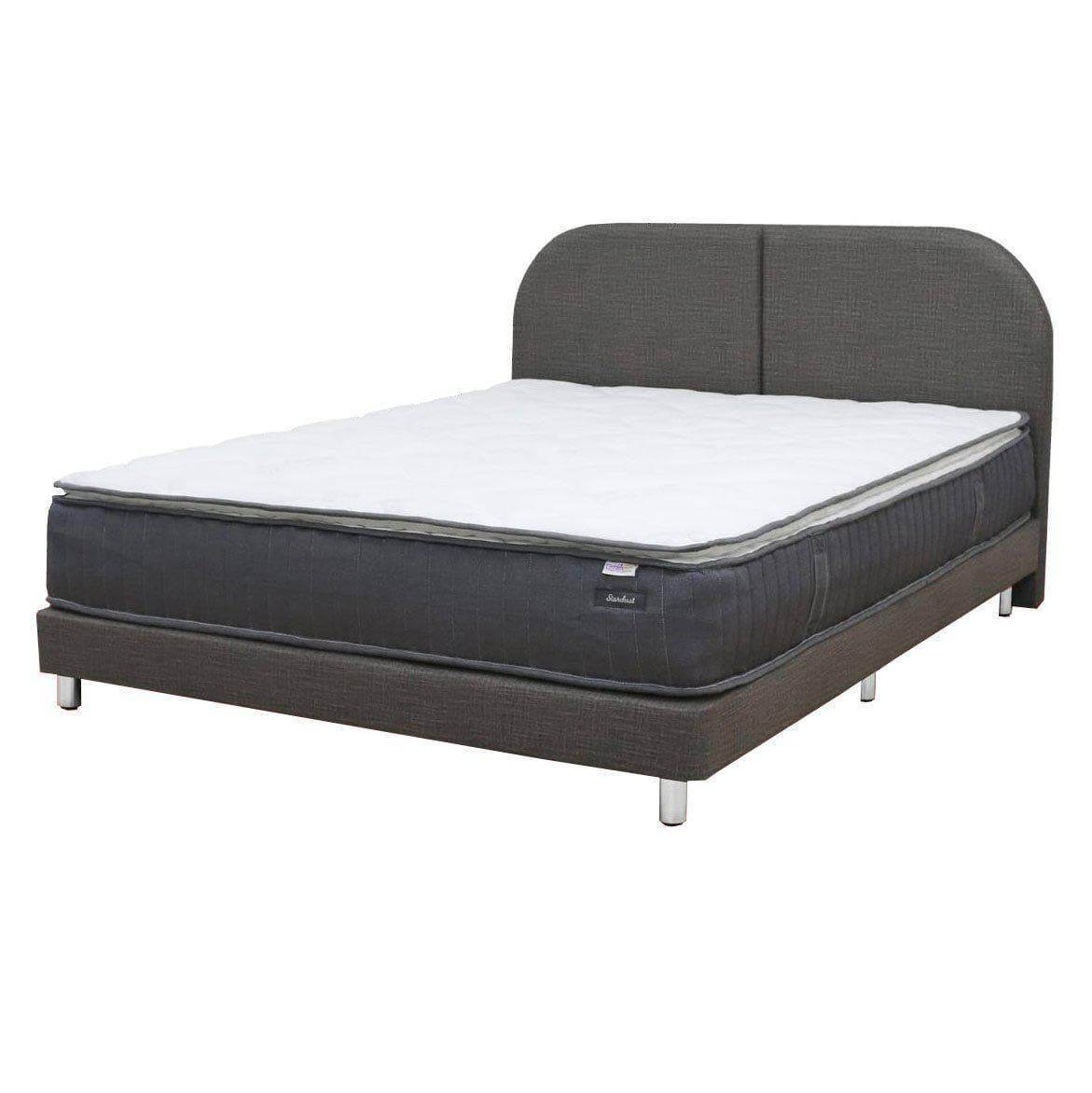 Dreamster Stardust Pocketed Spring Mattress with Bed Frame - Queen Size, Medium Firm Support for Back Pain Relief - Perfect for Guest Rooms, Dormitories & Small Apartments