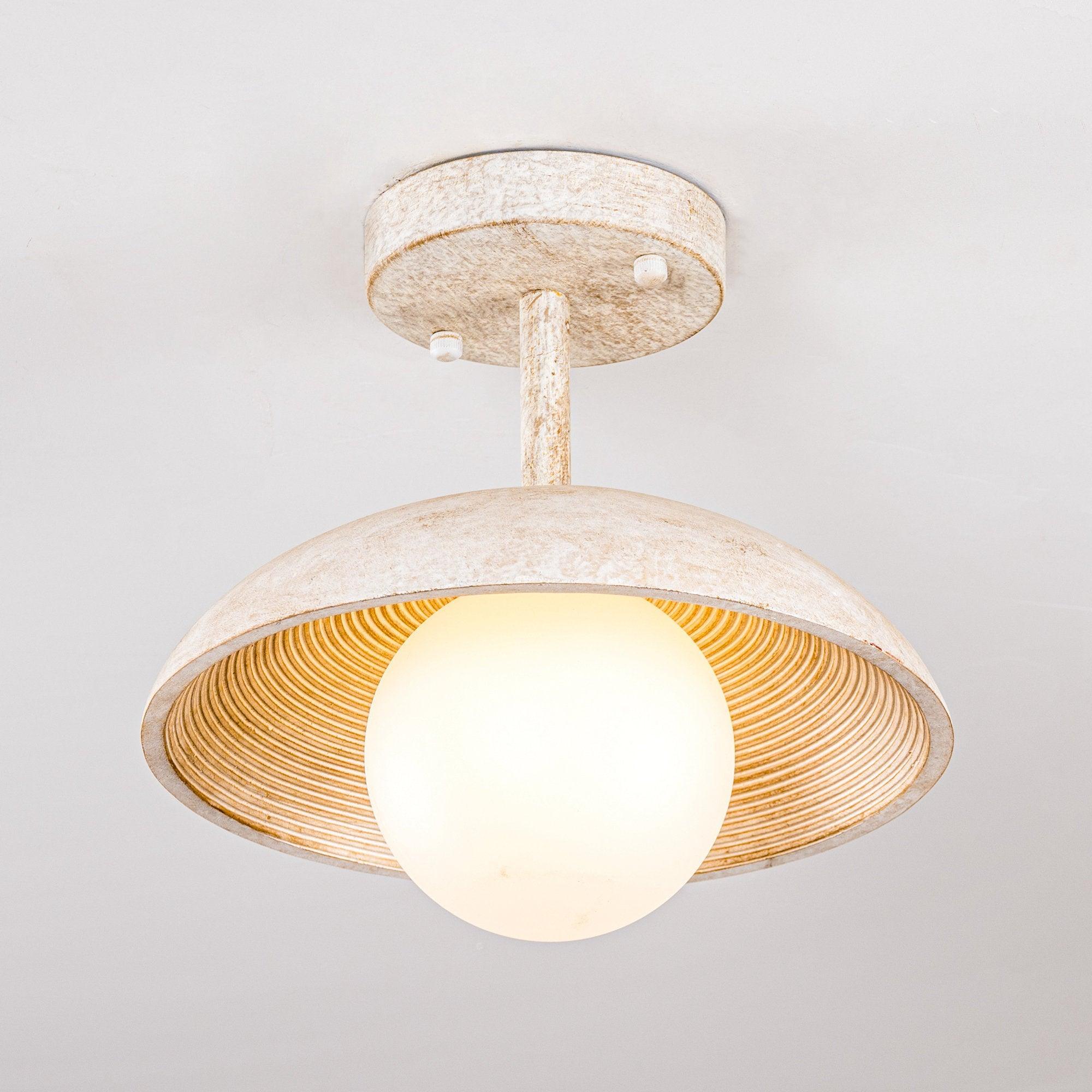 1-Light Iron Farmhouse Pendant Lighting - Rustic Industrial Ceiling Light Fixture for Kitchen Island, Dining Room & Entryway