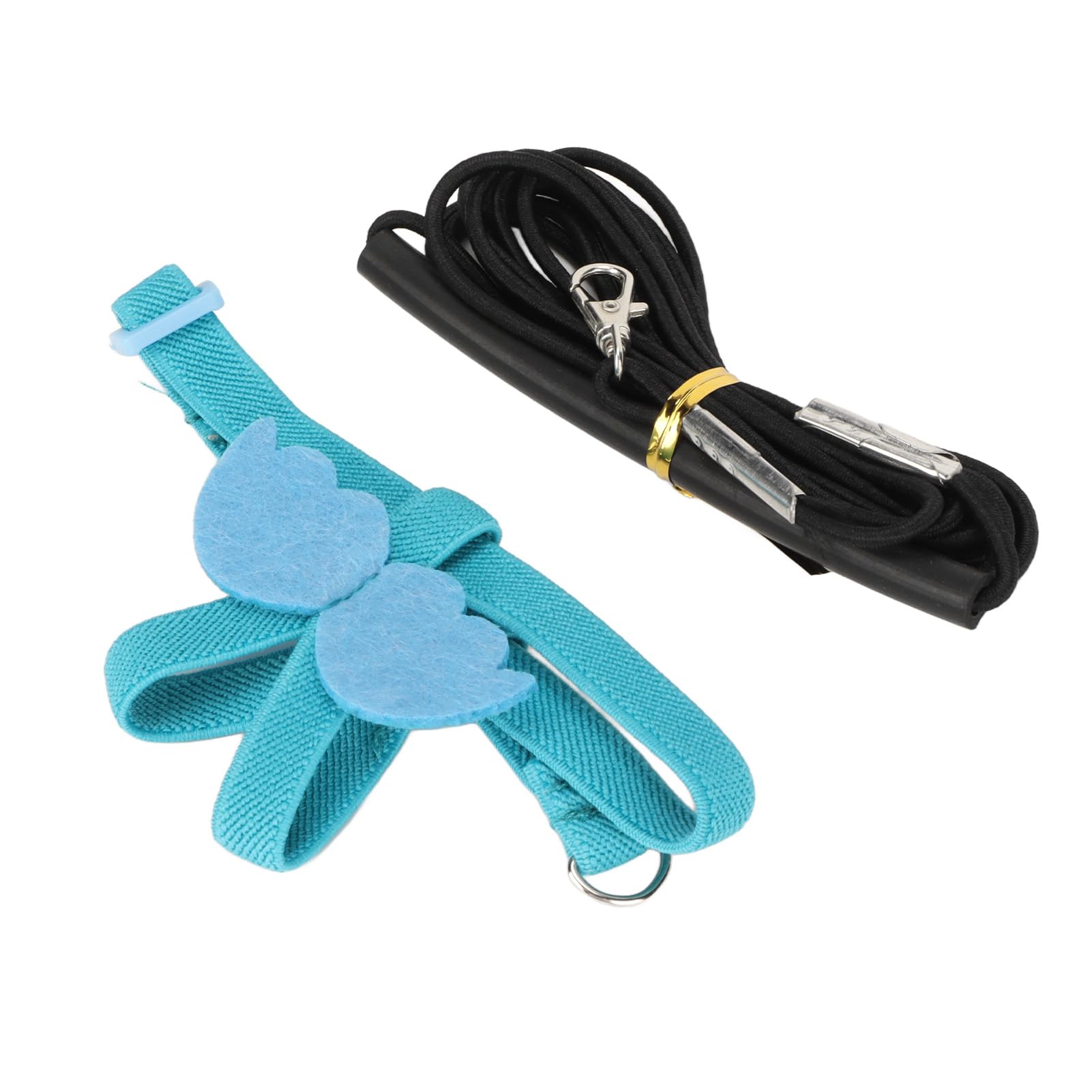 Adjustable Nylon Parrot Harness Leash - Anti-Bite Flying Training Rope for Parakeets, Cockatiels & Conures | Outdoor Pet Safety Lead | Bird Flight Suit with Leash (Small, Blue) - Perfect for Training, Outdoor Adventures & Vet Visits