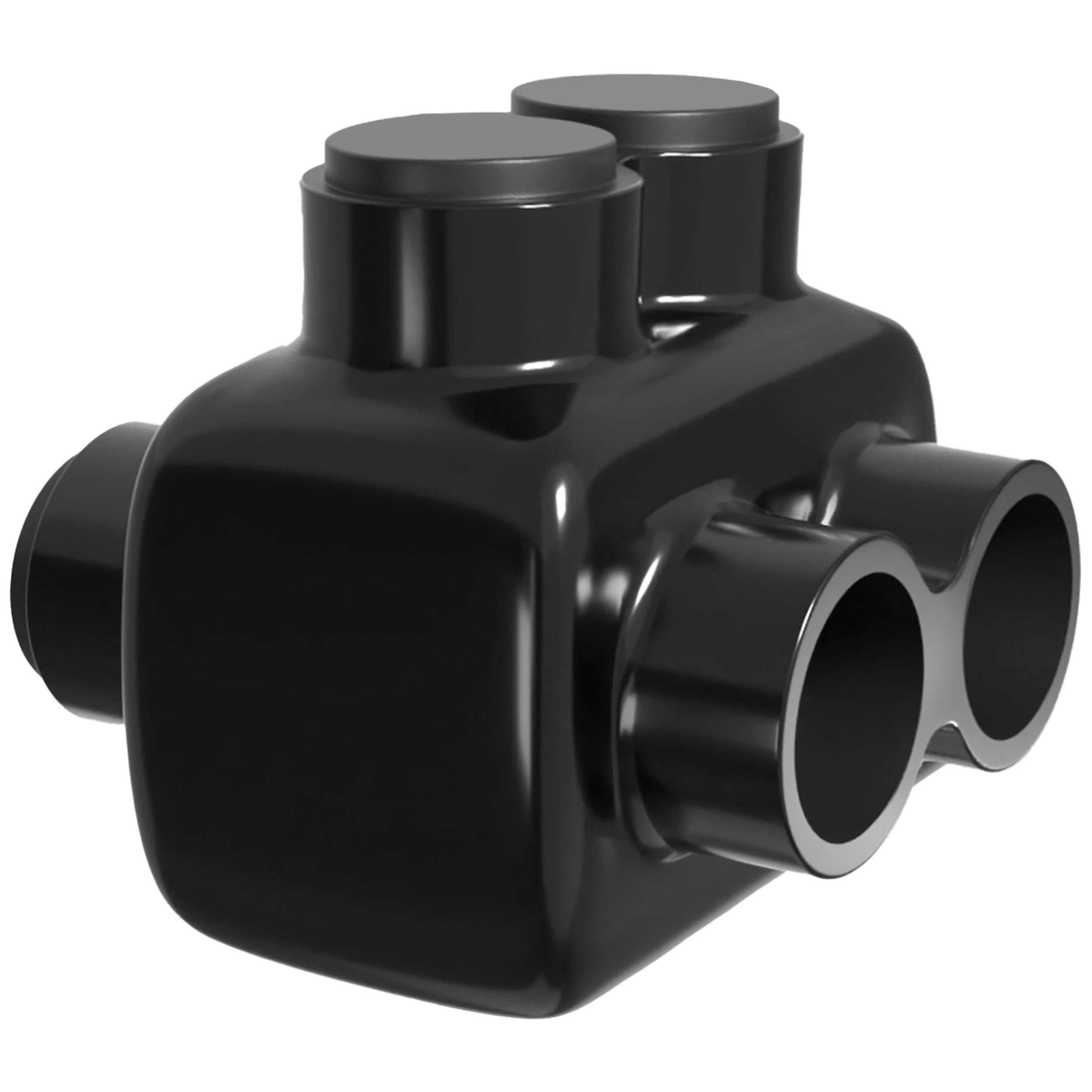 OHLECTRIC 2-Port Insulated Wire Connector for 4-14 AWG Wires - Dual Side Entry with 5/32