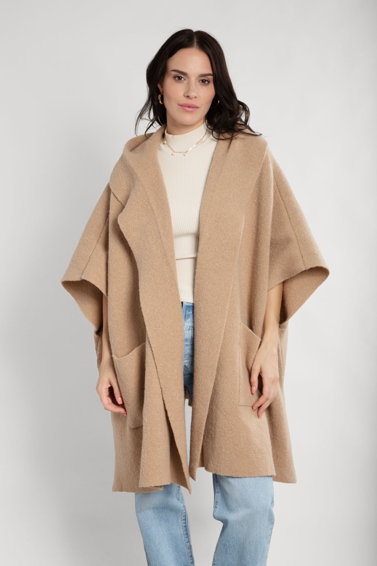 Stylish Oversized Hooded Kimono Robe - Lightweight & Comfortable Loungewear for Women - Perfect for Yoga, Spa, and Relaxation at Home
