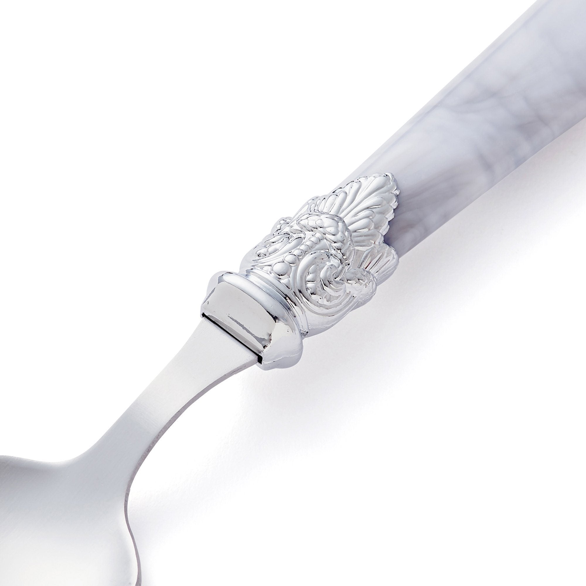 10-Piece Marble Cutlery Set - Elegant Stainless Steel Knives, Forks & Spoons - Perfect for Dining, Gifts & Home Decor