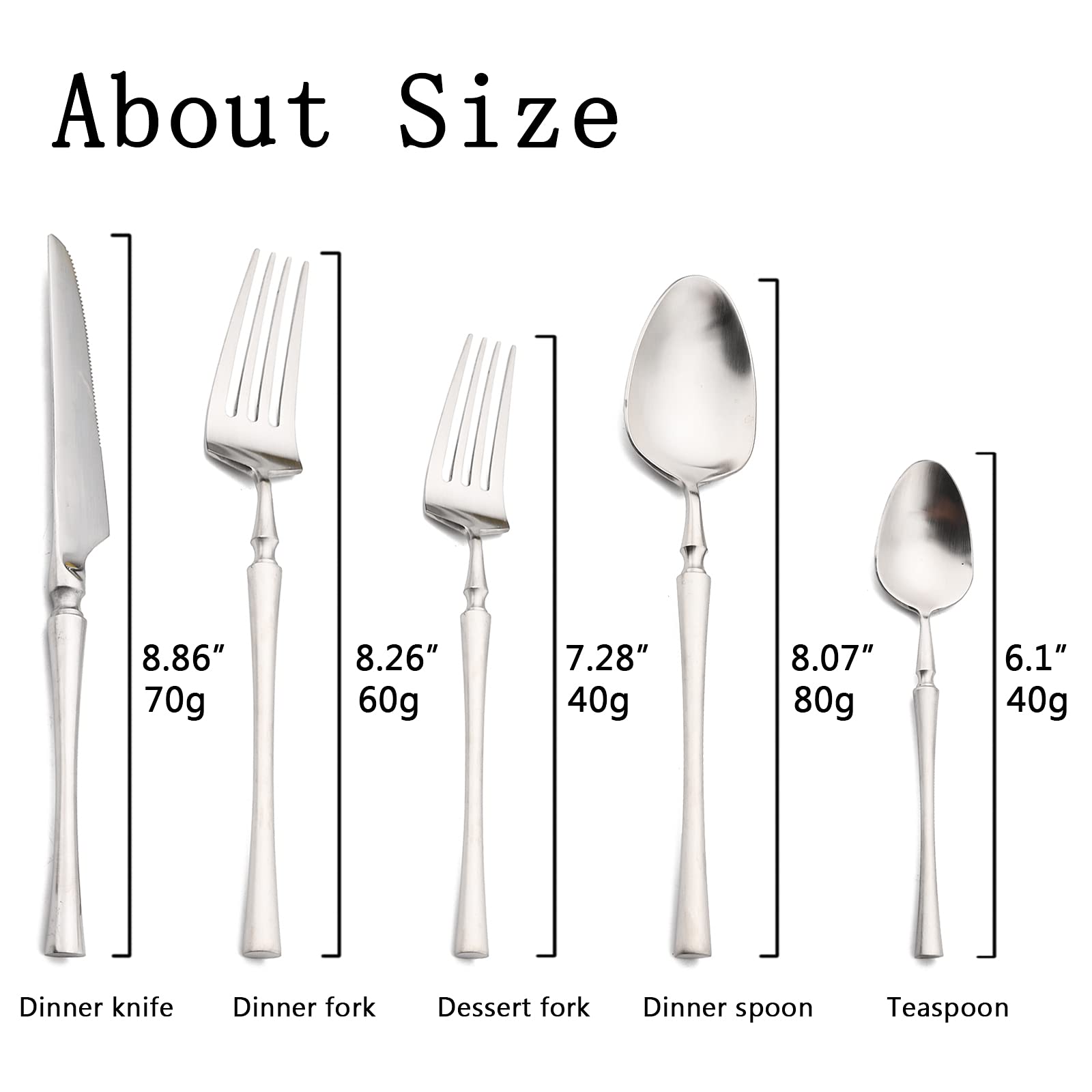 Premium 30-Piece 18/10 Stainless Steel Flatware Set - Satin Finish Silverware for 6, Elegant Tableware Cutlery Set with Black Handles, Dishwasher Safe Kitchen Utensils | Perfect for Dinner Parties, Wedding Gifts & Upscale Dining