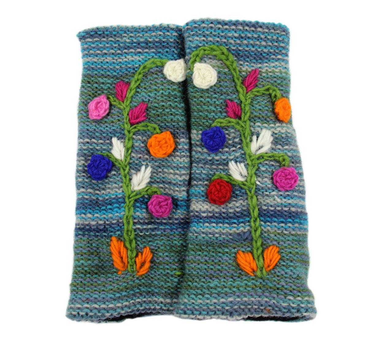 Hand Knit 100% Wool Fleece Lined Winter Gloves for Women & Men - Warm Thermal Hand Warmers for Outdoor Activities, Skiing, Hiking, and Cold Weather Protection