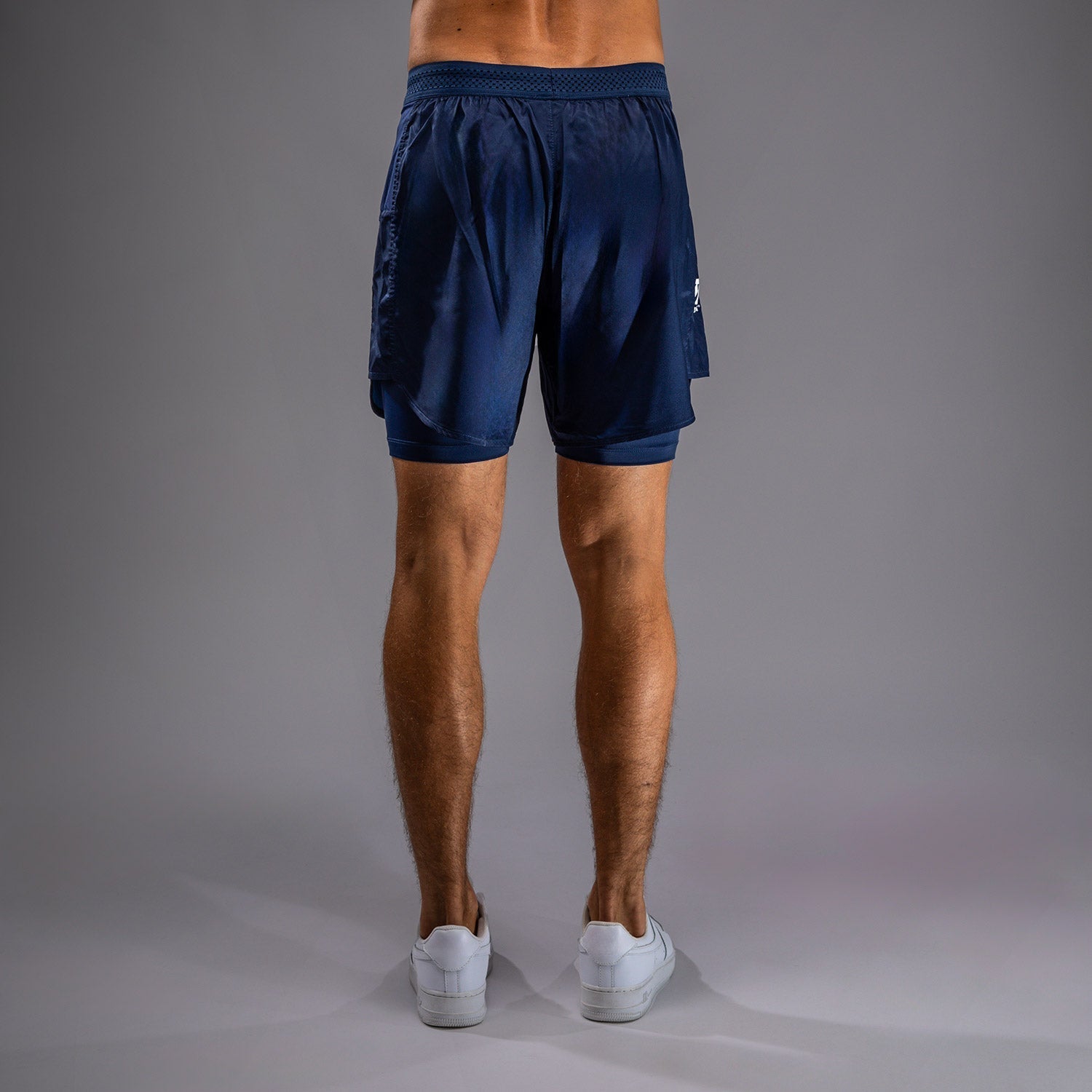 Venum x Top Rank Original Men's Training Shorts - Breathable MMA & Boxing Workout Shorts for Men - Navy Blue - Perfect for Gym, Martial Arts & Fitness Training