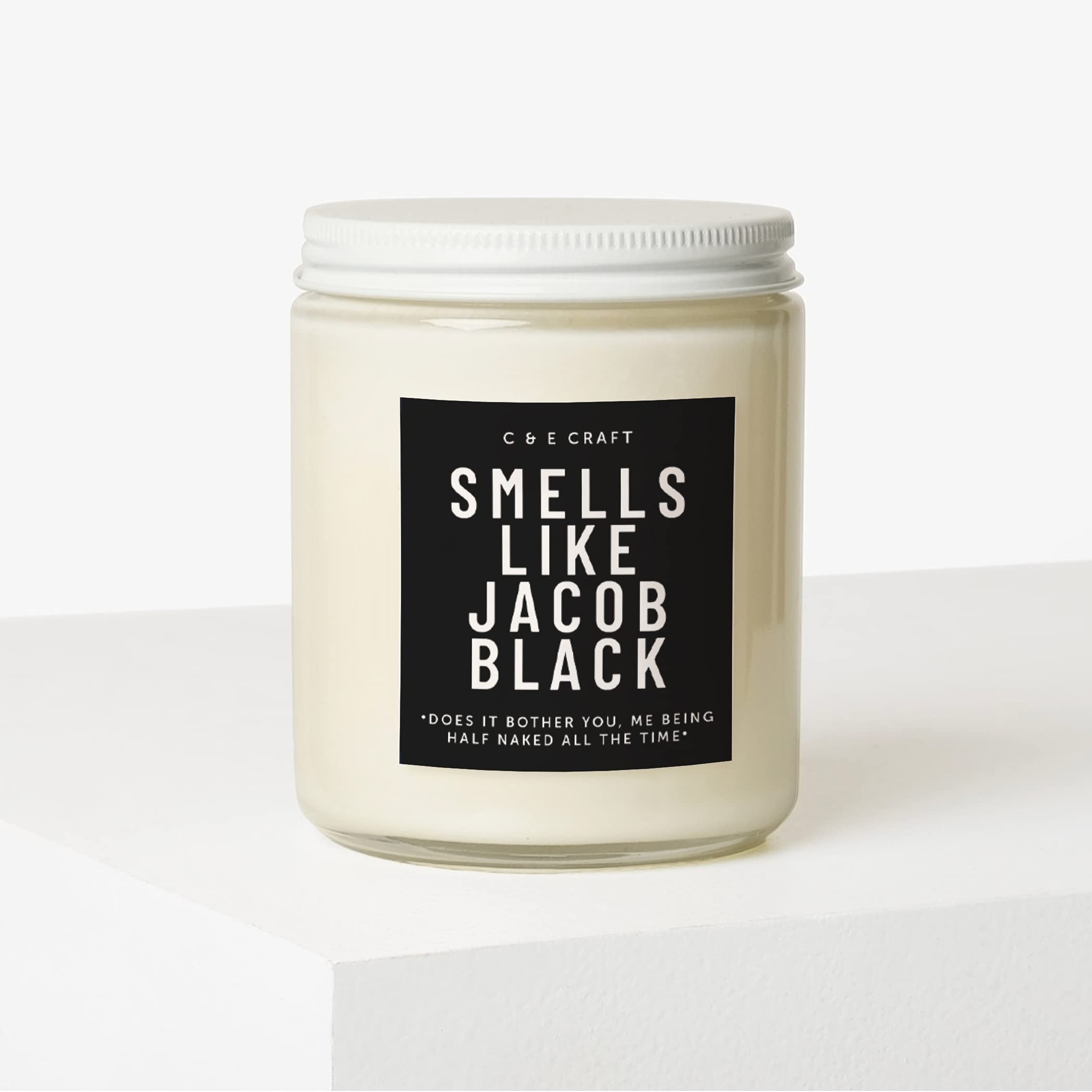 C&E Craft - Twilight Inspired Jacob Black Scented Candle - Flannel Pine Aroma | Romantic Gift for Her | Home Decor, Meditation & Relaxation