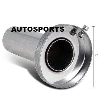 High-Performance 4.0 Muffler Silencer Tip - Reduce Exhaust Noise for Cars, Trucks & Motorcycles - Perfect for Racing, Off-Road & Daily Driving