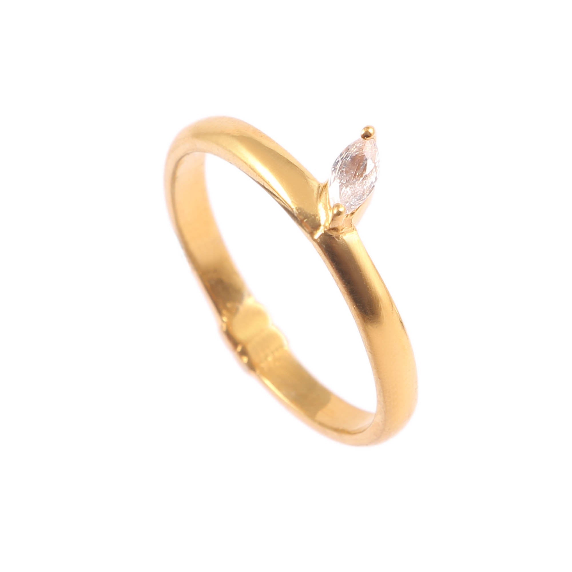 Marquise Wedding Band Ring - Sterling Silver 925, Rose Gold Promise Ring, Dainty Delicate Art Deco Engagement Eternity Stacking Ring for Women - Perfect for Bridal, Anniversary, Valentine's Day & Everyday Wear