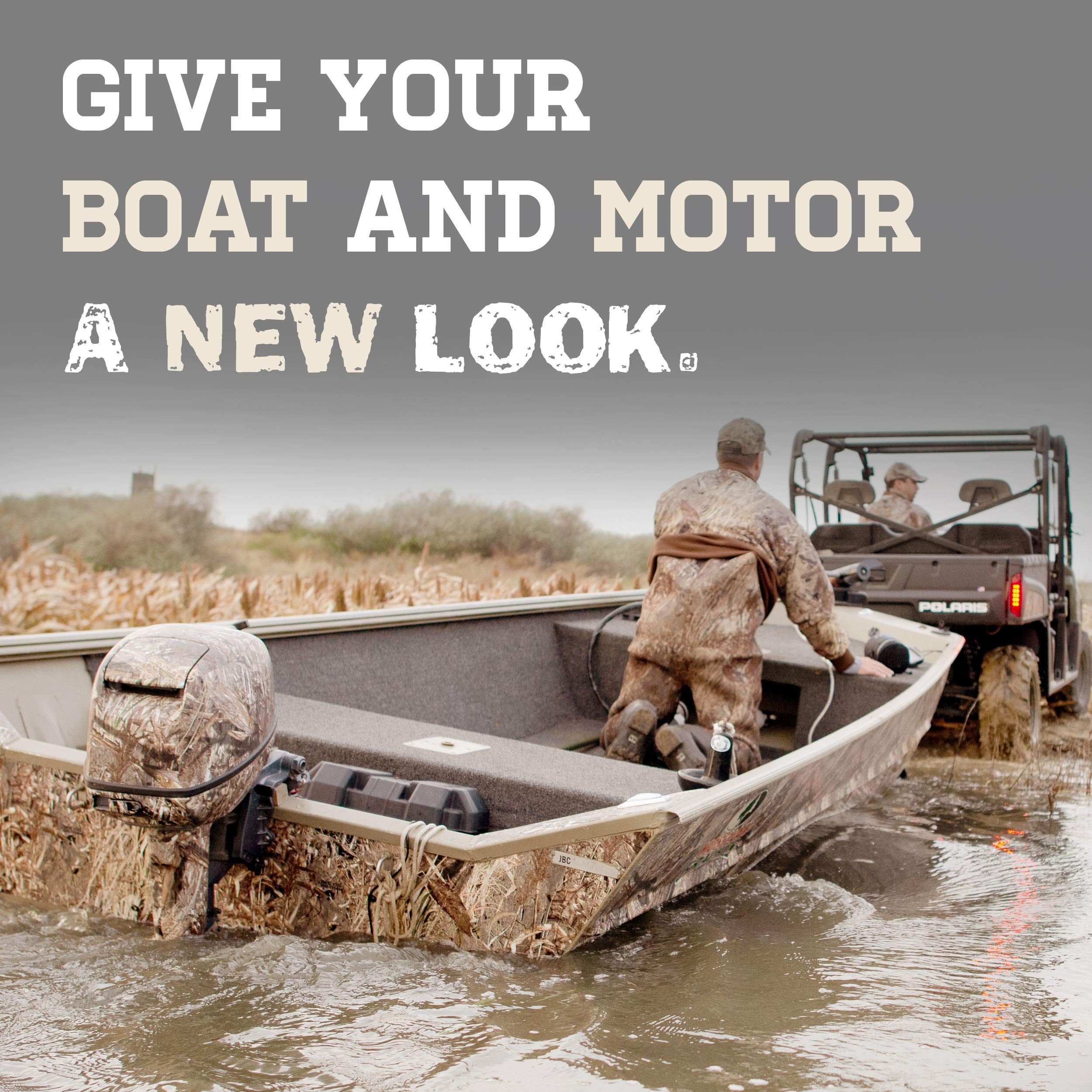 Mossy Oak Winter Camo Vinyl Boat Wrap Kit - 24