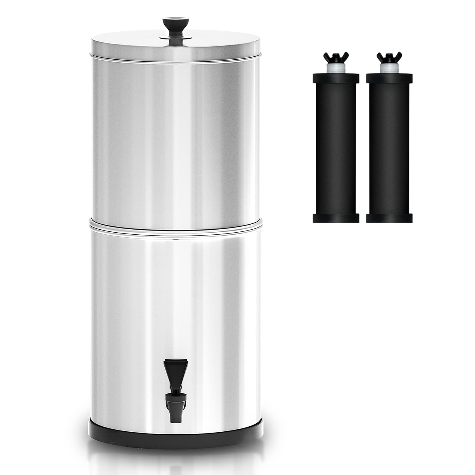 Gravity Water Filter System - Portable Water Filtration Bucket for Home, Outdoor, Camping, Hiking, Emergency Preparedness, and Survival Kits