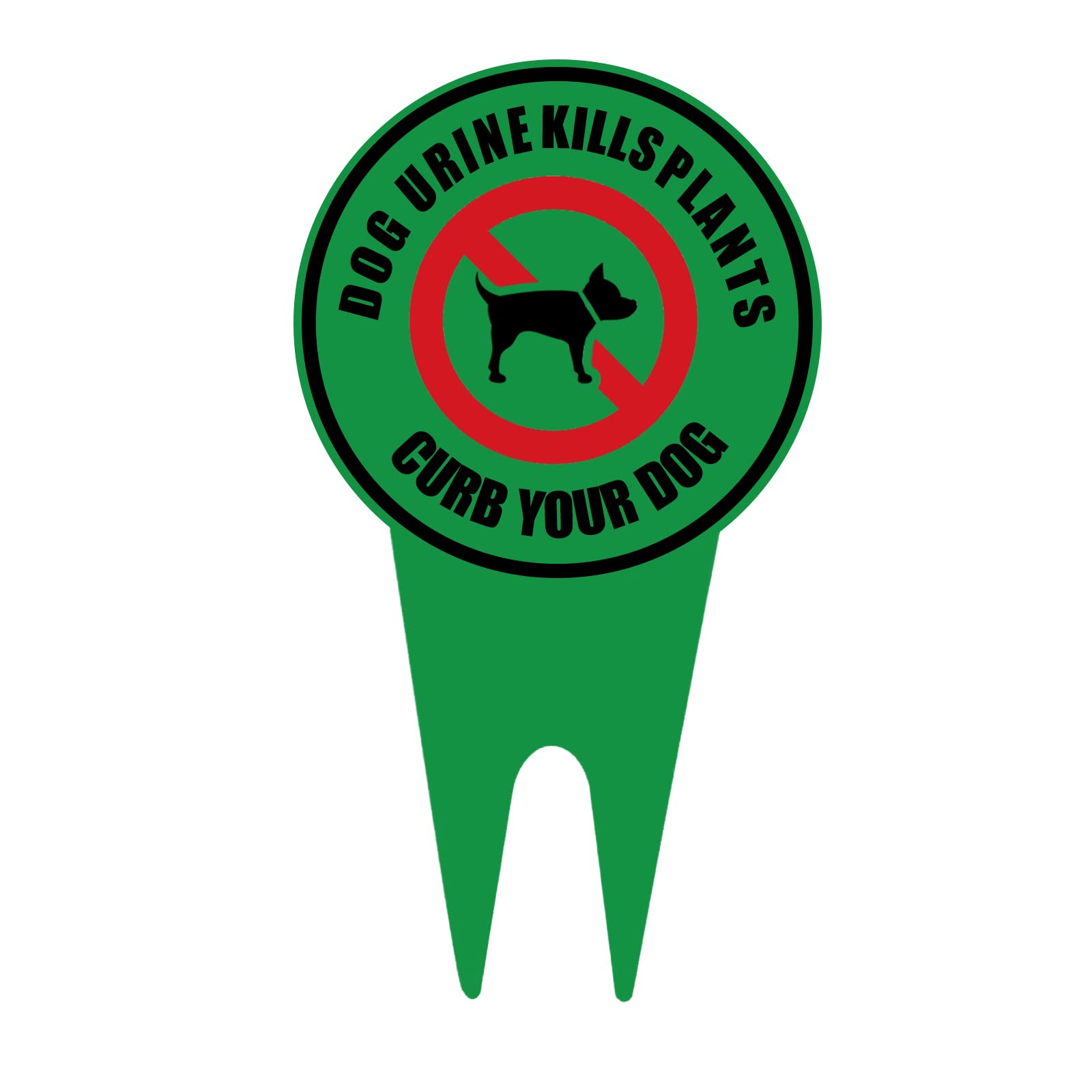2 Pack Dog Urine & Poop Warning Signs for Lawn & Garden - Durable No Pets Allowed Yard Signs to Protect Grass & Plants - Perfect for Front Yards, Backyards, Parks & Public Spaces