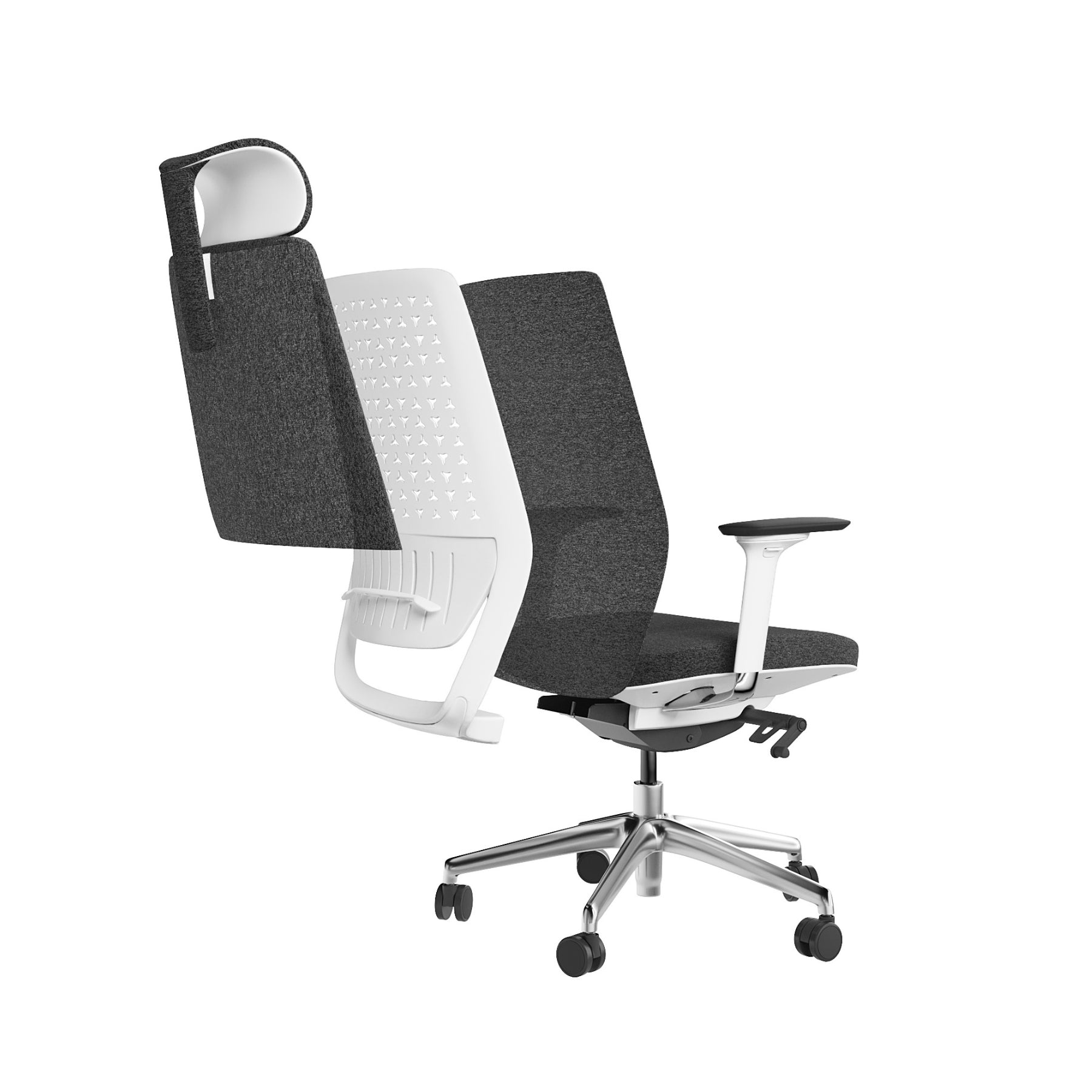 BDI Coda 3522 Ergonomic Office Chair - Adjustable Height & Lumbar Support for Home & Business Workspaces
