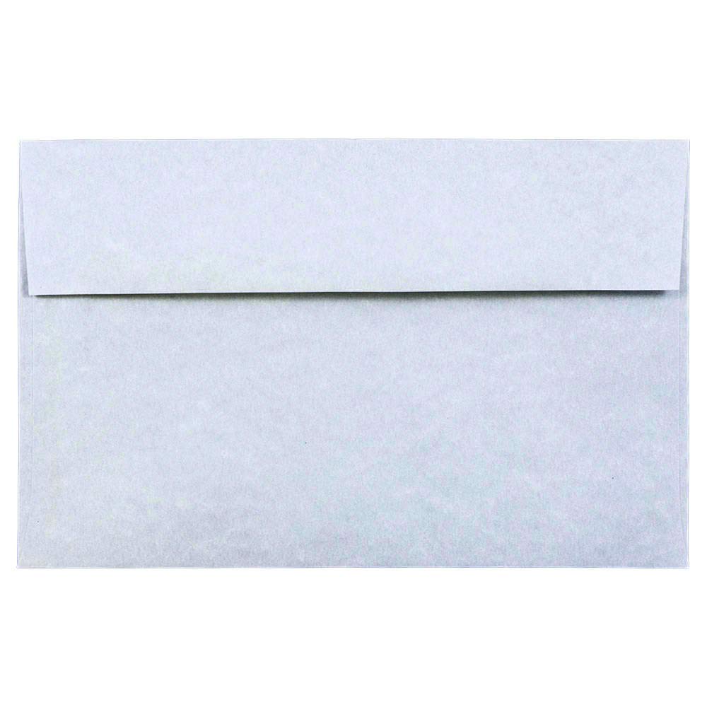 JAM PAPER A10 Parchment Invitation Envelopes - 6 x 9 1/2 Inches - Blue Recycled Paper - Bulk Pack of 500 - Perfect for Weddings, Parties, Business Correspondence & Special Events