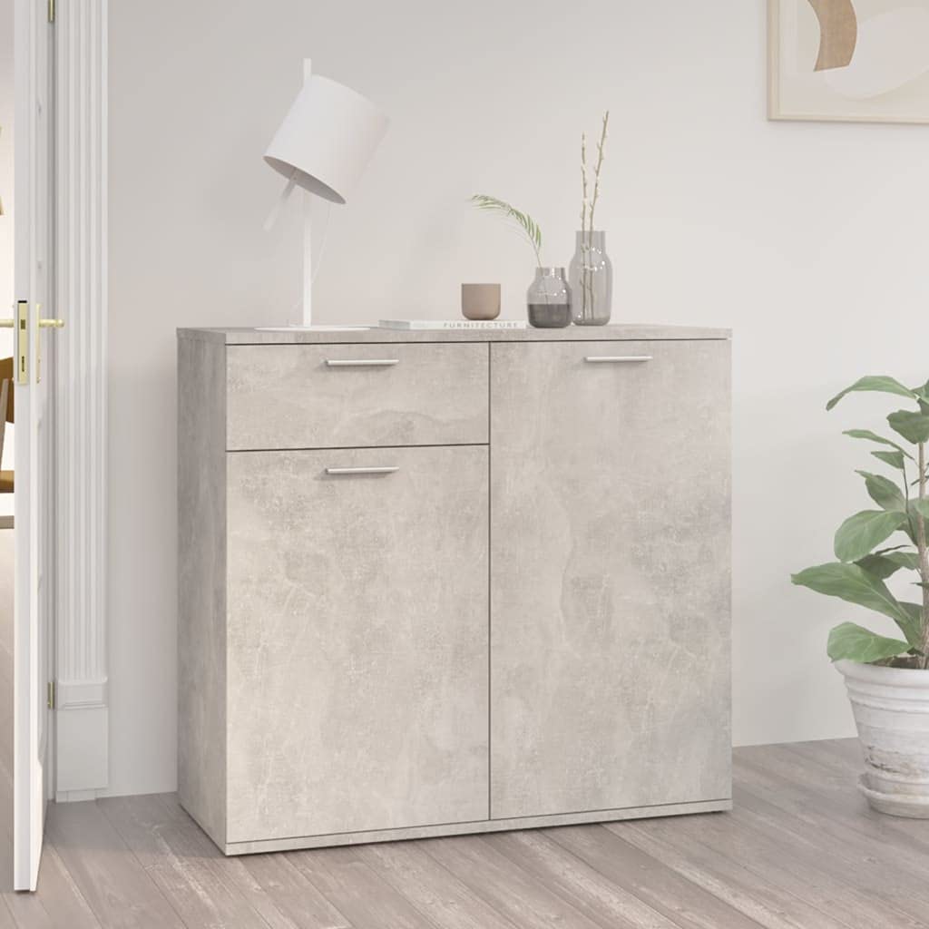 Modern Kitchen Buffet Storage Cabinet with Display Shelf - 31.5